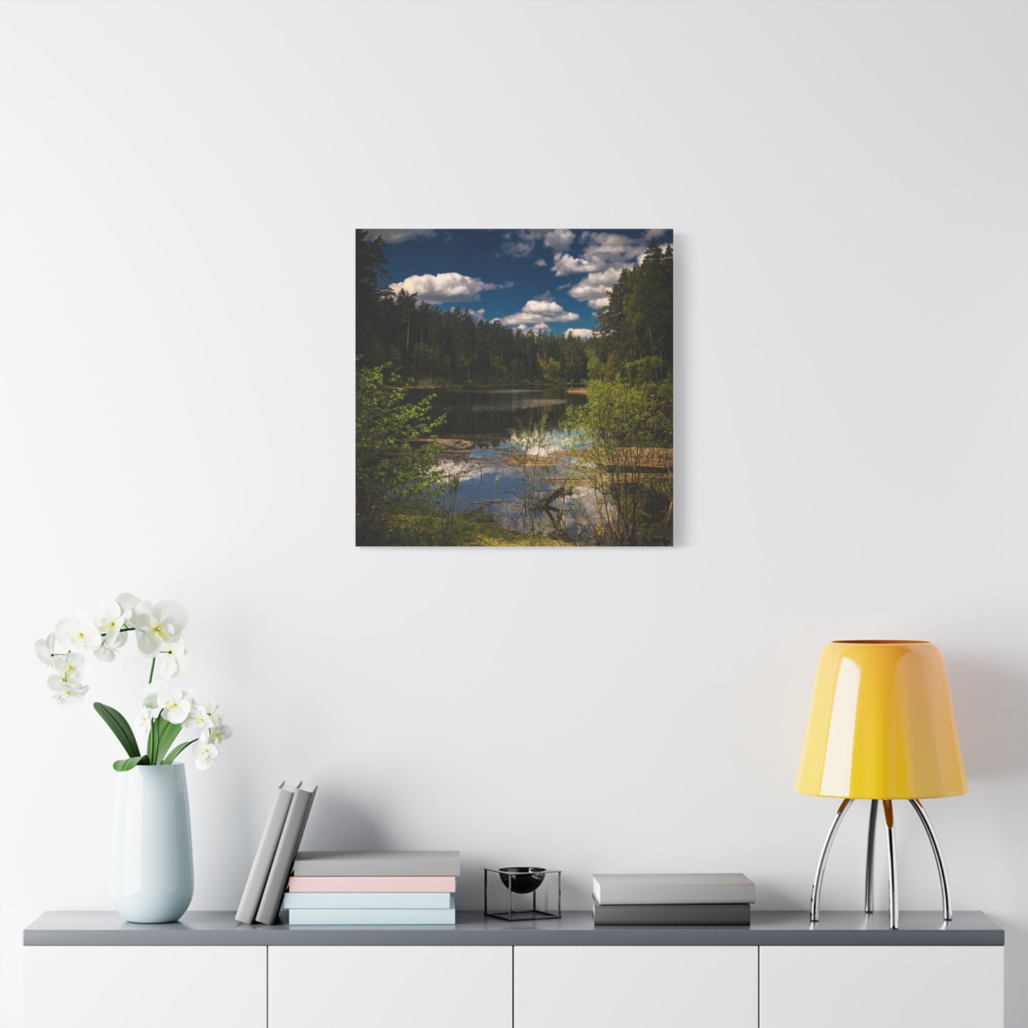 Vilnius Lake, Lithuania Matte Canvas, Stretched, 1.25"
