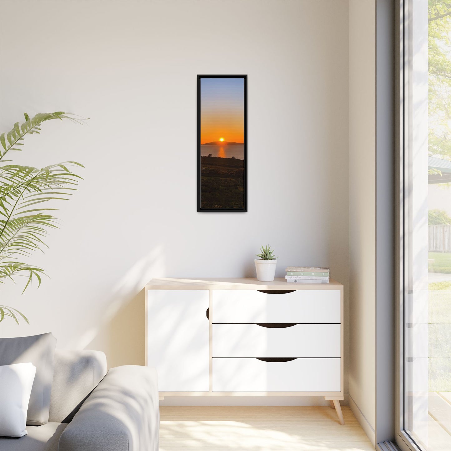 Sunset Ring Of Kerry Matte Canvas, Framed (Multi-color)