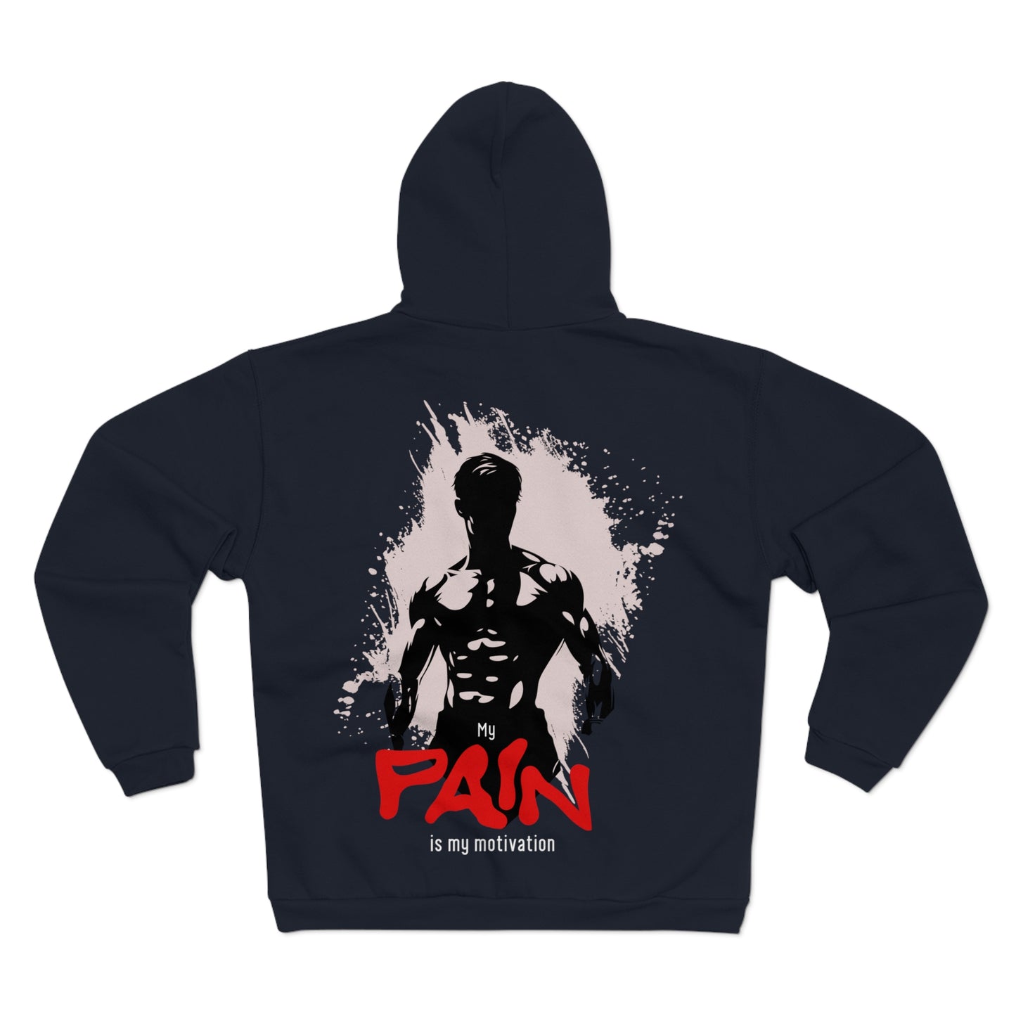 Motivational Unisex Hooded Zip Sweatshirt - Fitness Inspiration