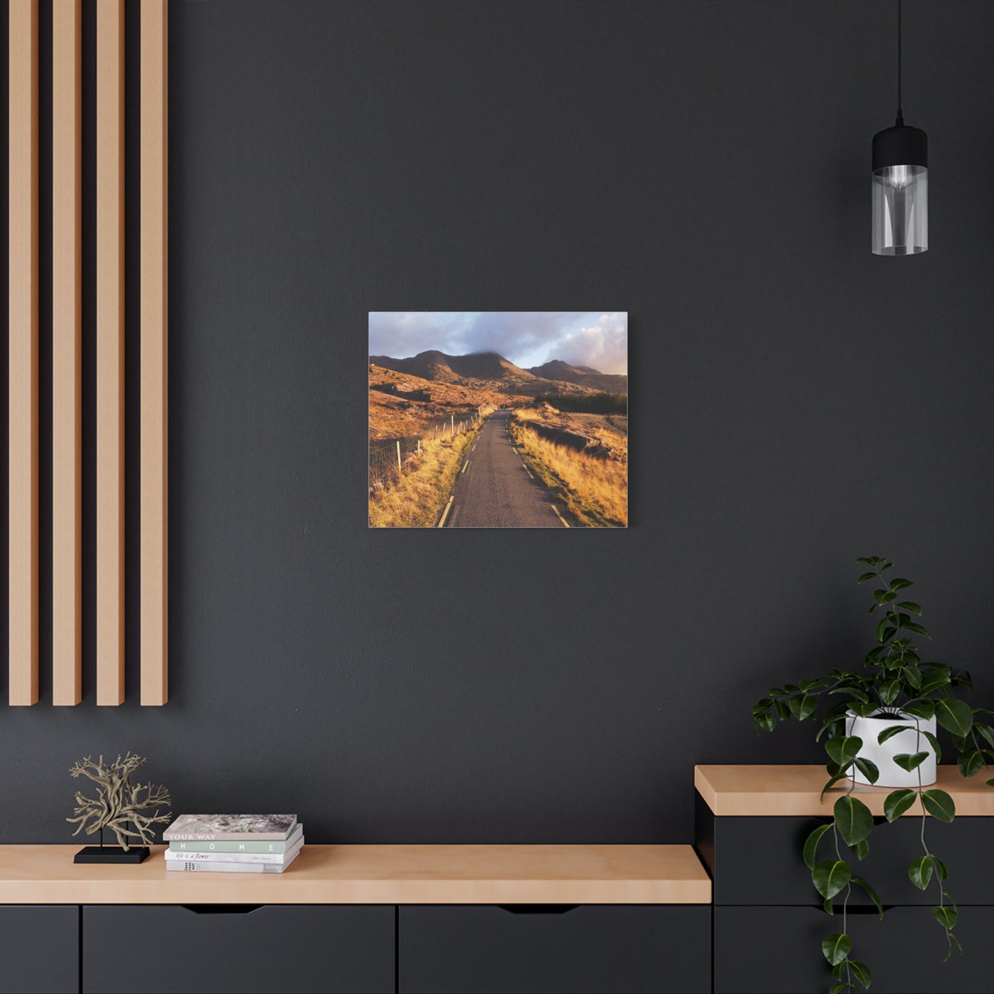 Sunset Road Matte Canvas, Stretched, 1.25"