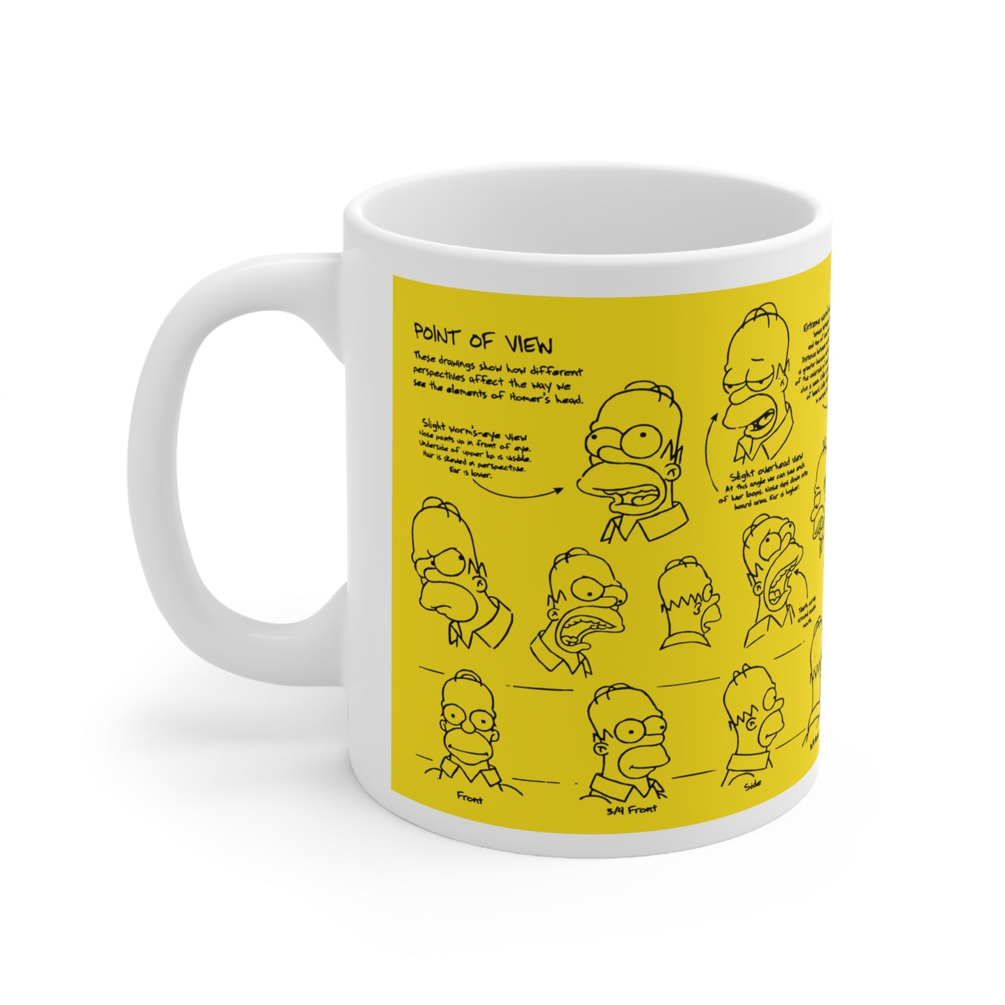 Homer Ceramic Coffee Mug – Fun Quotes & Illustrations