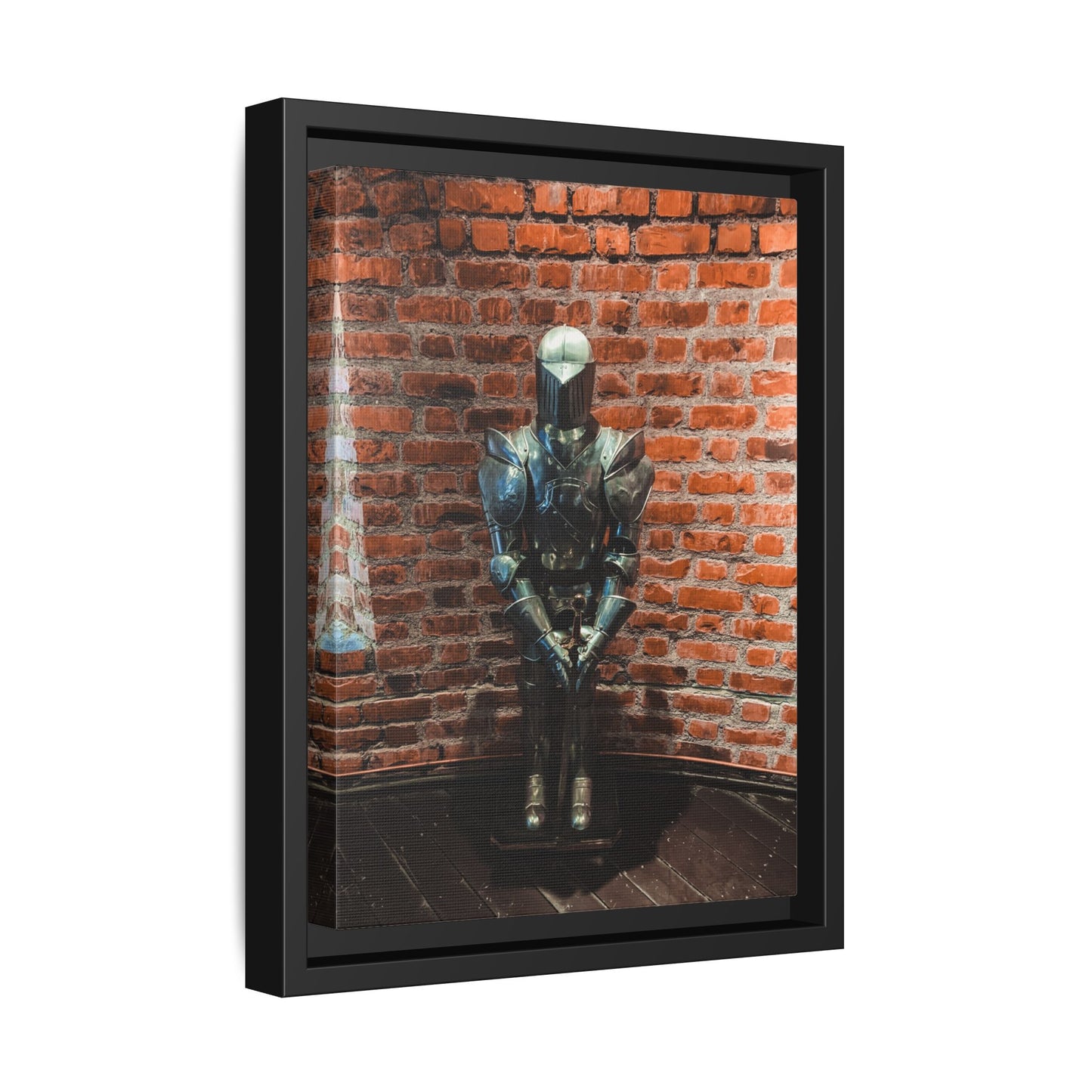Steel Armour Medieval Age Lithuania Matte Canvas, Framed (Multi-color)
