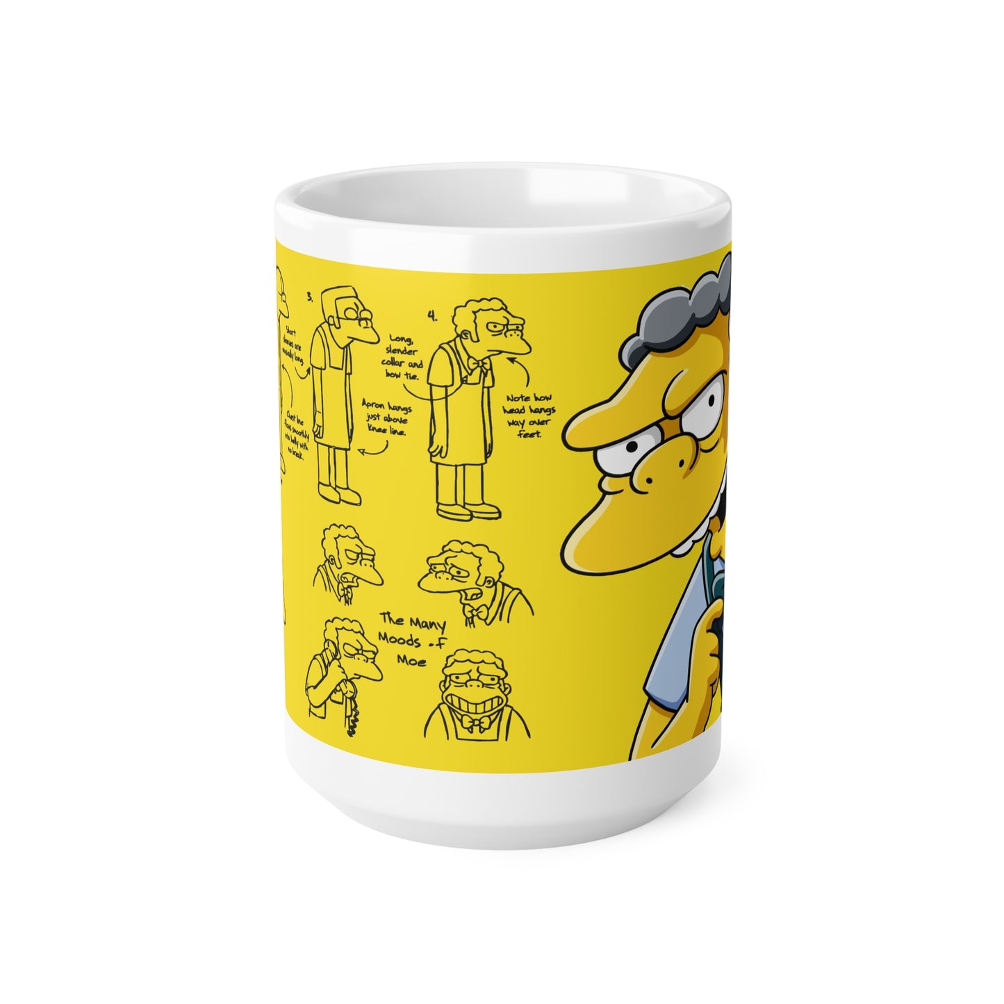 Funny Character Design Ceramic Coffee Mug - 11oz & 15oz