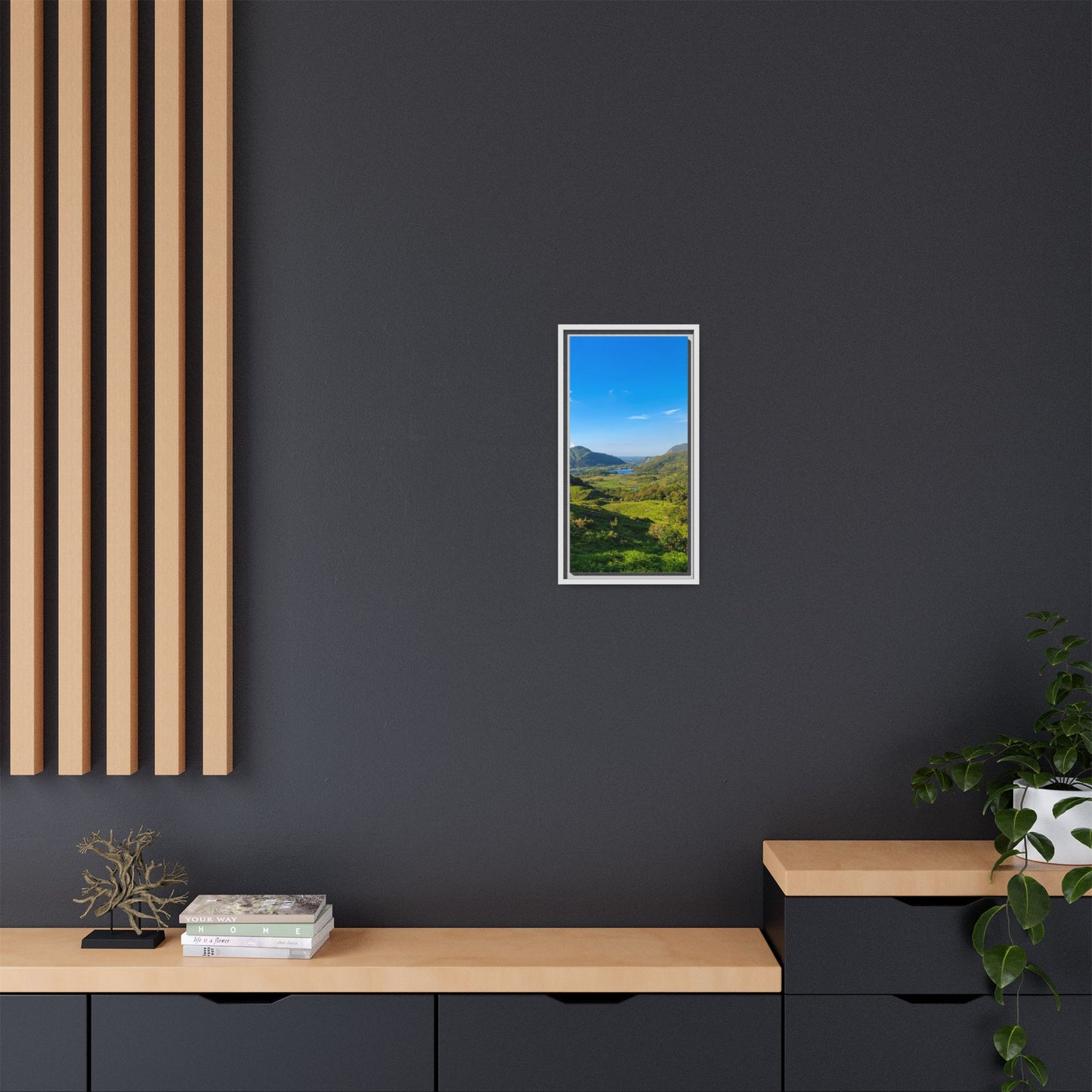 Beautiful Ladies View Matte Canvas, Framed (Multi-color)