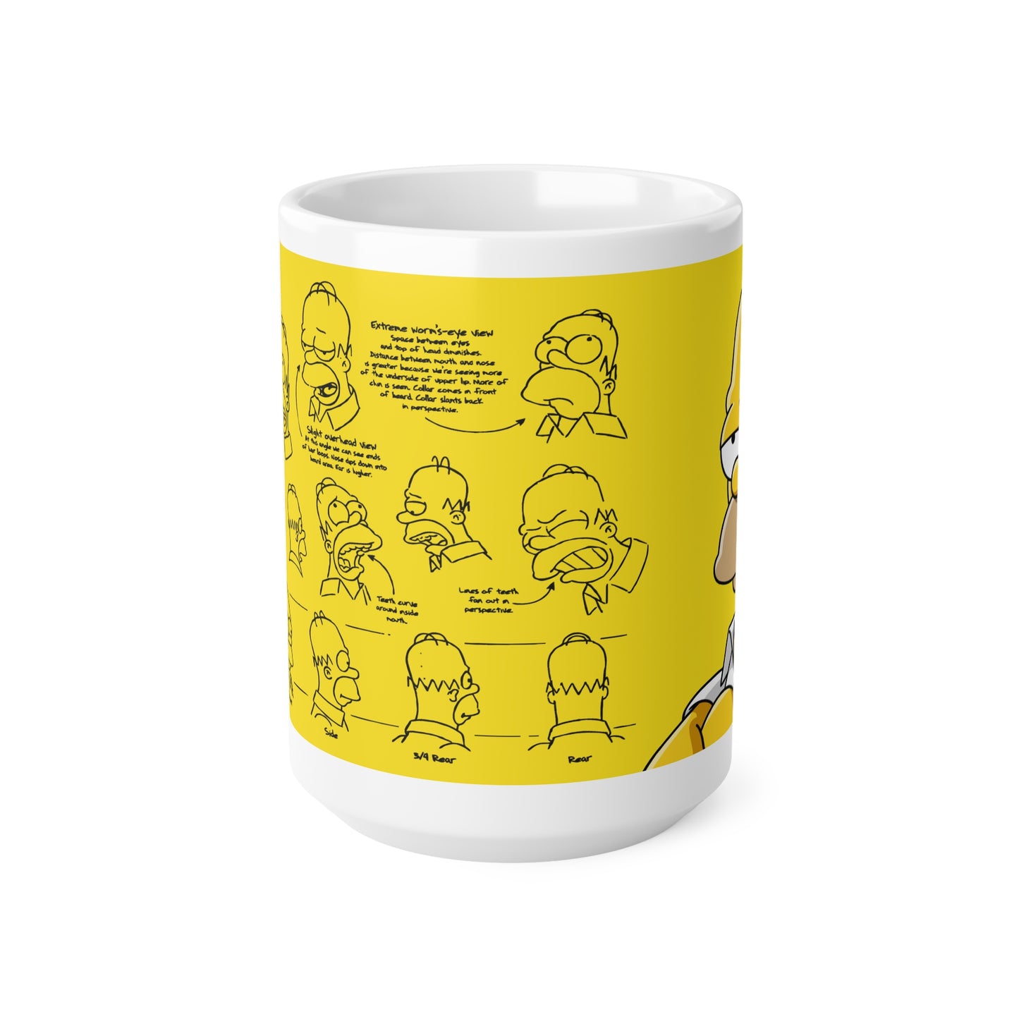 Homer Ceramic Coffee Mug – Fun Quotes & Illustrations