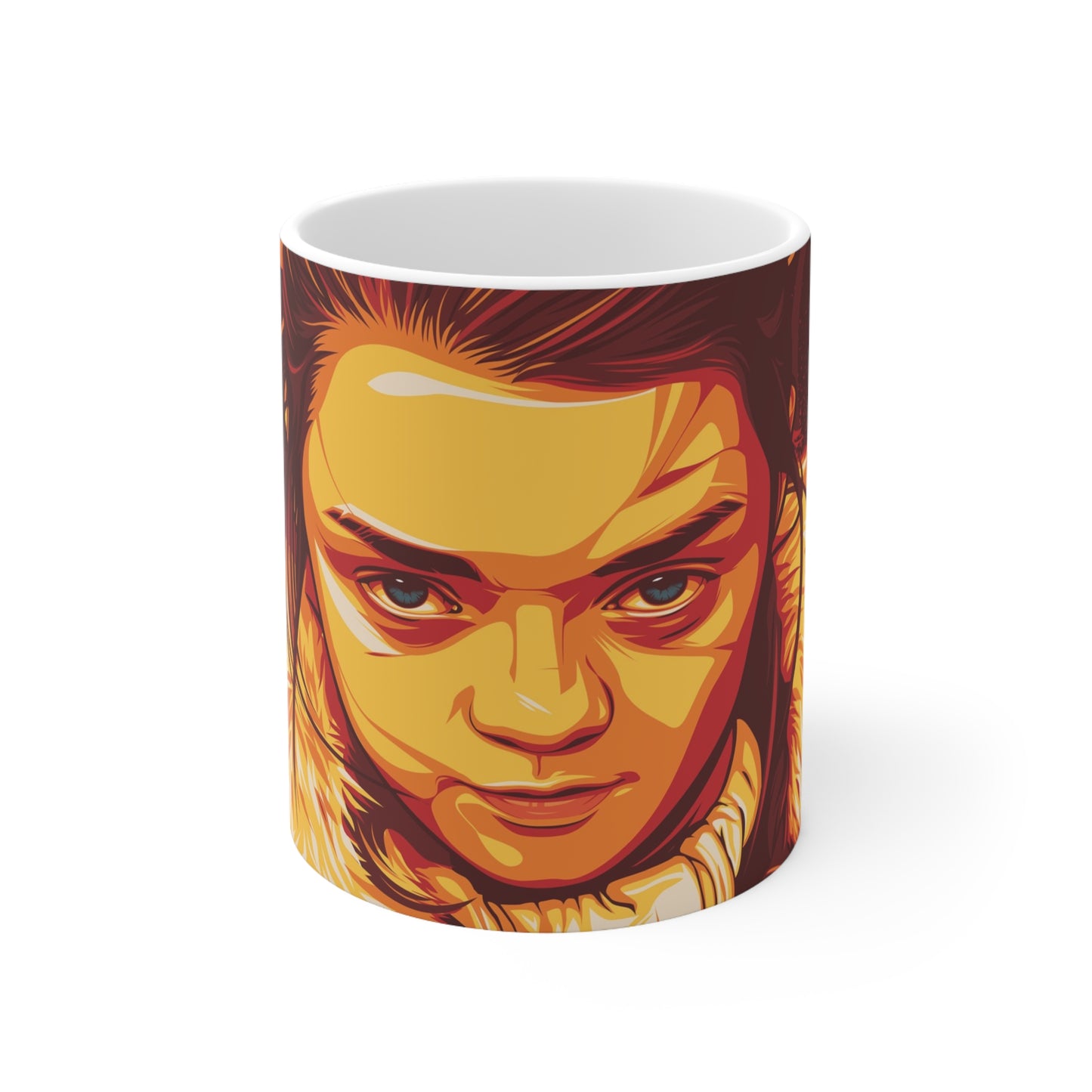 Fierce Portrait Ceramic Coffee Mug - 11oz & 15oz Options