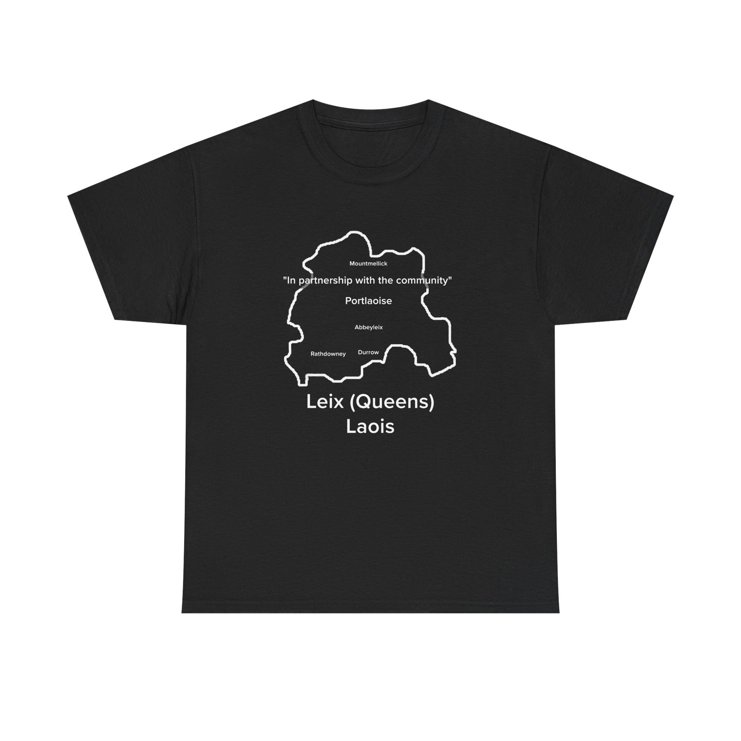 Laois Unisex Heavy Cotton T-Shirt Black Edition