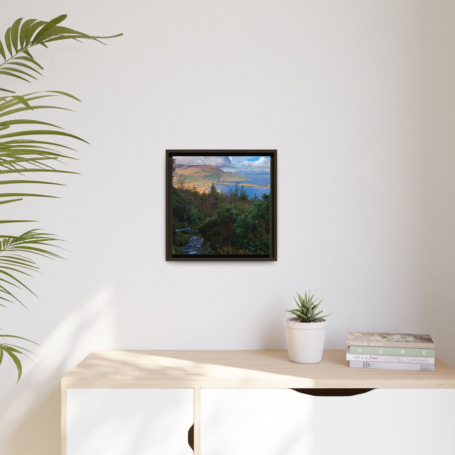 Torc Trail Stairs Matte Canvas, Framed (Multi-color)