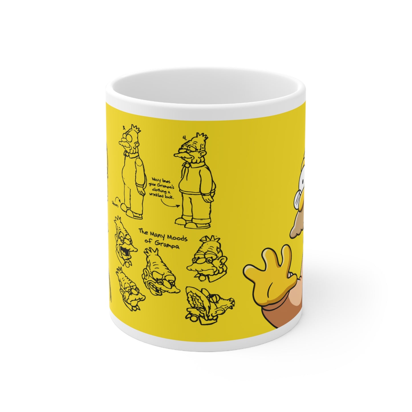 Funny Grandpa Moods Ceramic Coffee Mug - 11oz & 15oz Types
