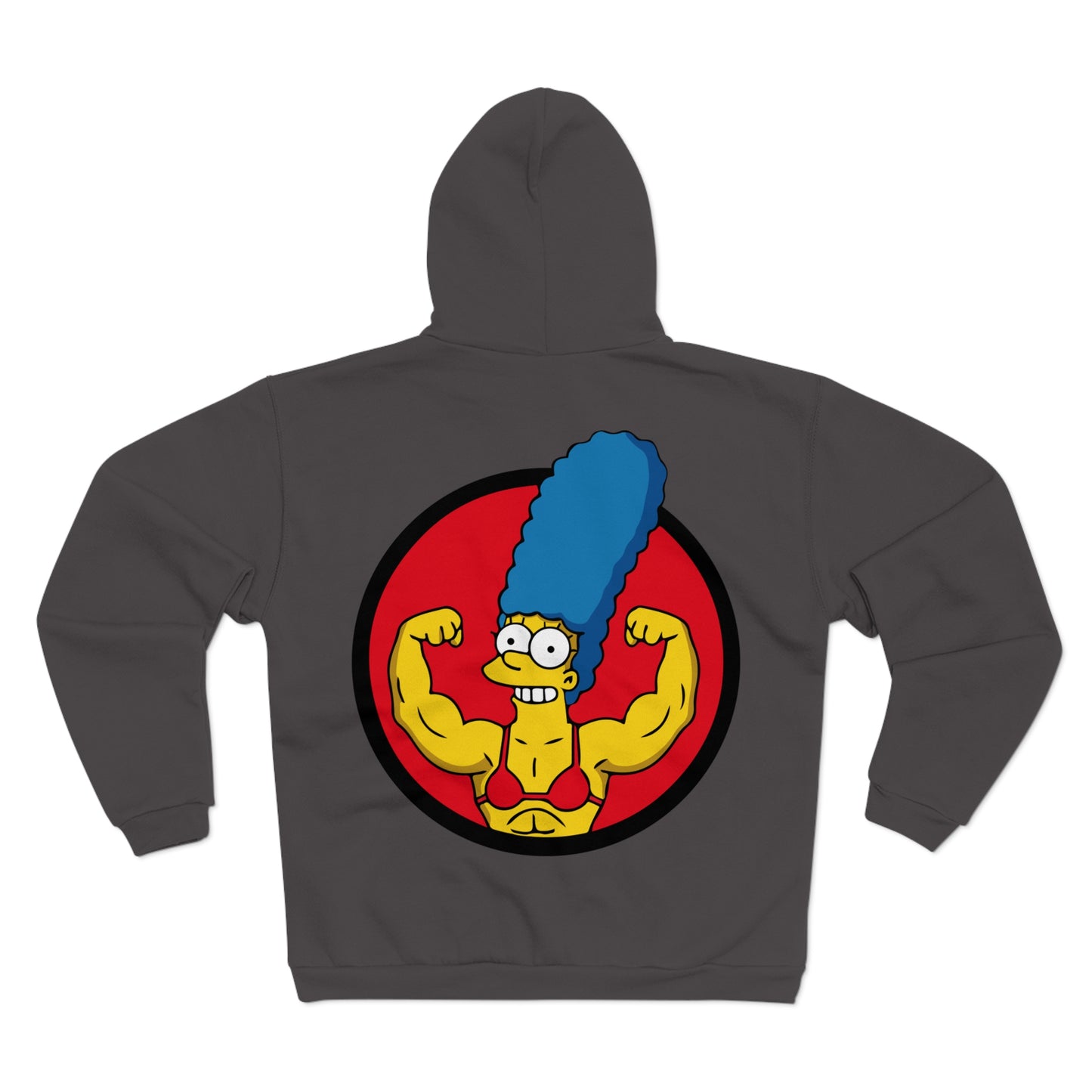 Muscle Marge Unisex Hooded Zip Sweatshirt - Funny & Unique Apparel