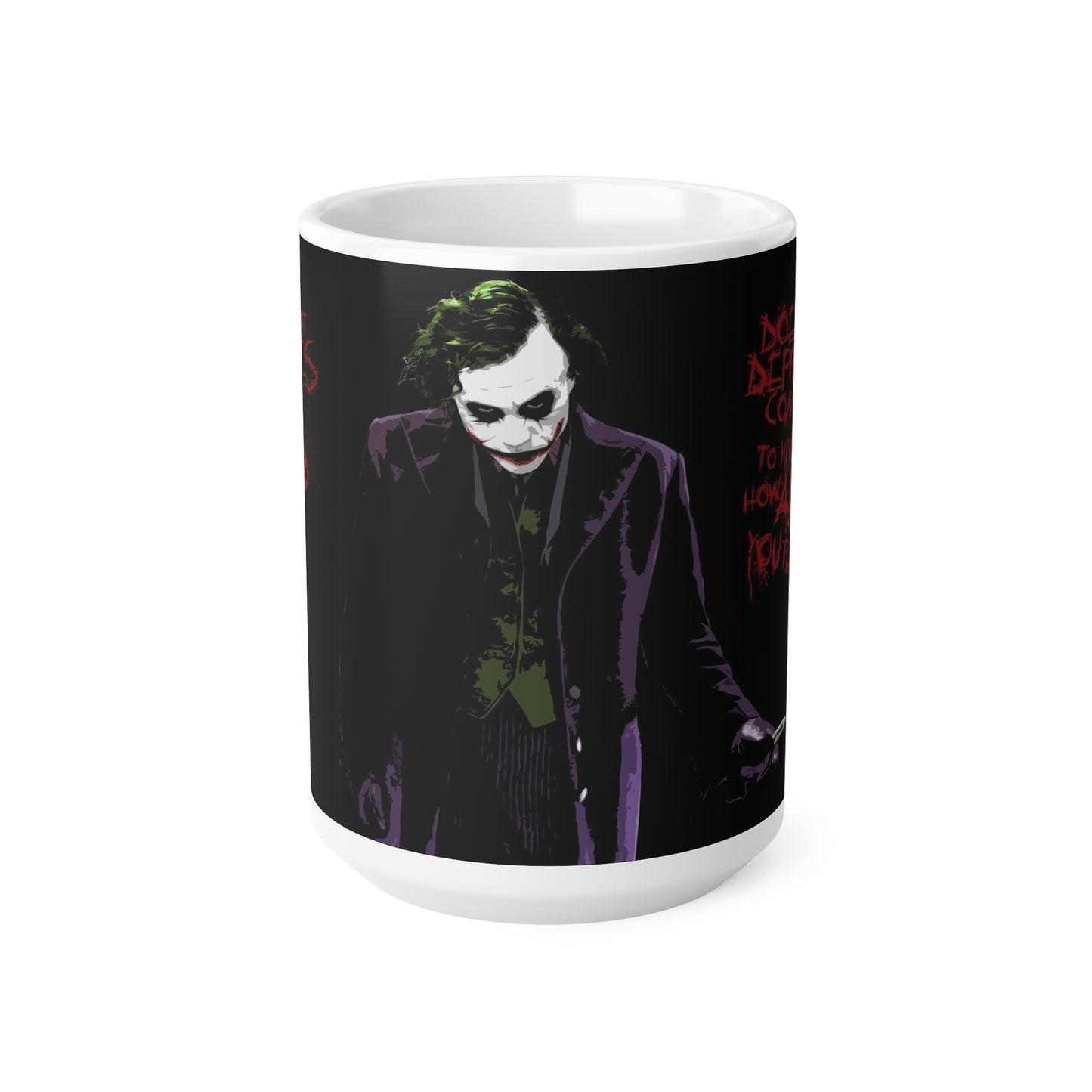 Joker-Themed Ceramic Coffee Mug - 11oz & 15oz - Perfect for Comic Fans & Gift Giving