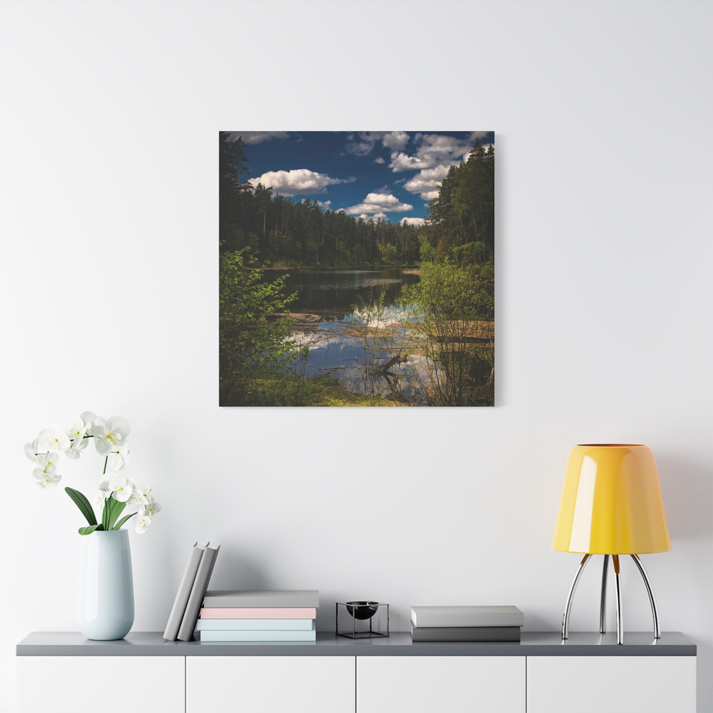 Vilnius Lake, Lithuania Matte Canvas, Stretched, 1.25"