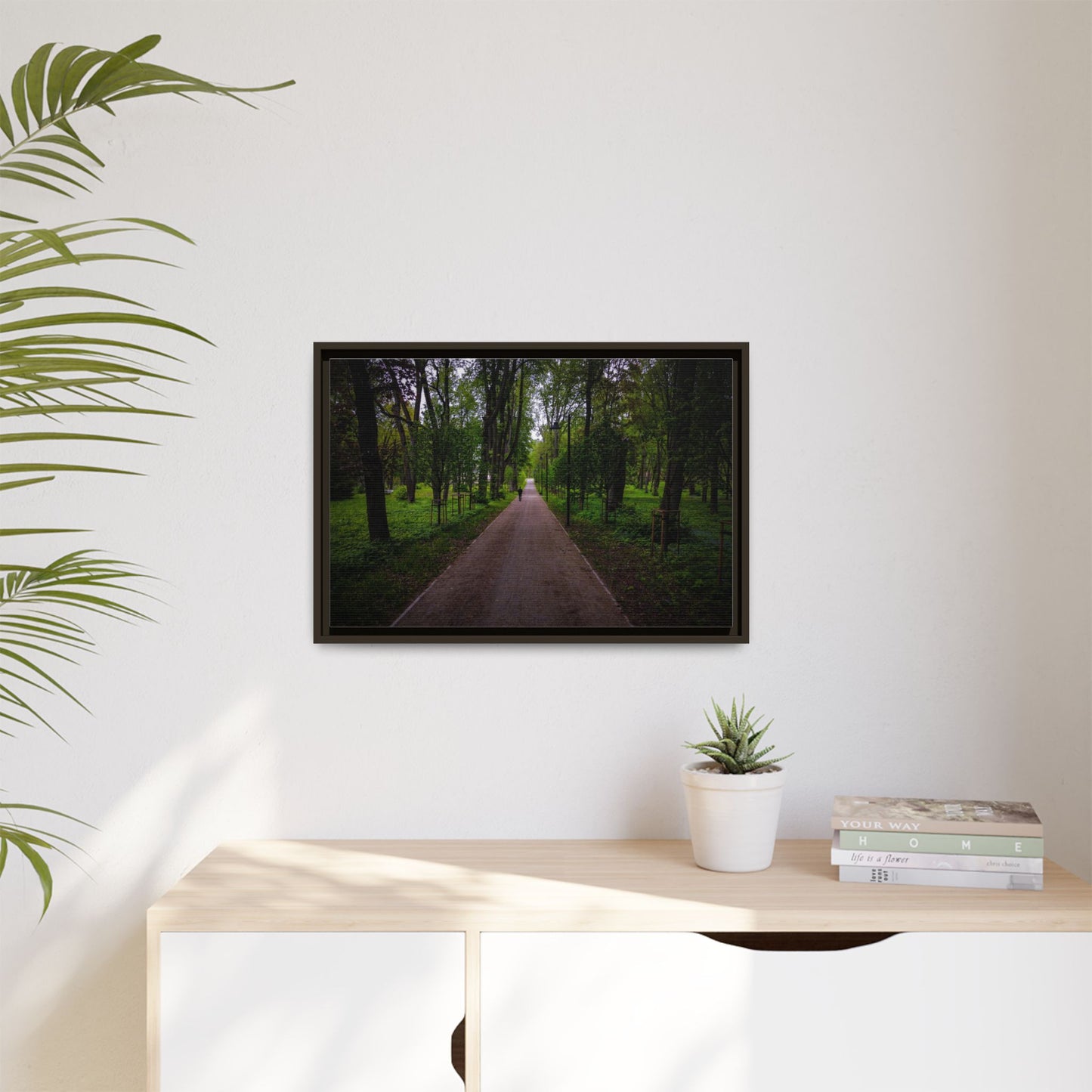 Zagares Park Matte Canvas, Framed (Multi-color)