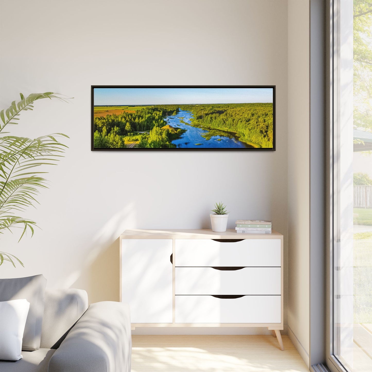 Zagares Lake Matte Canvas, Framed (Multi-color)