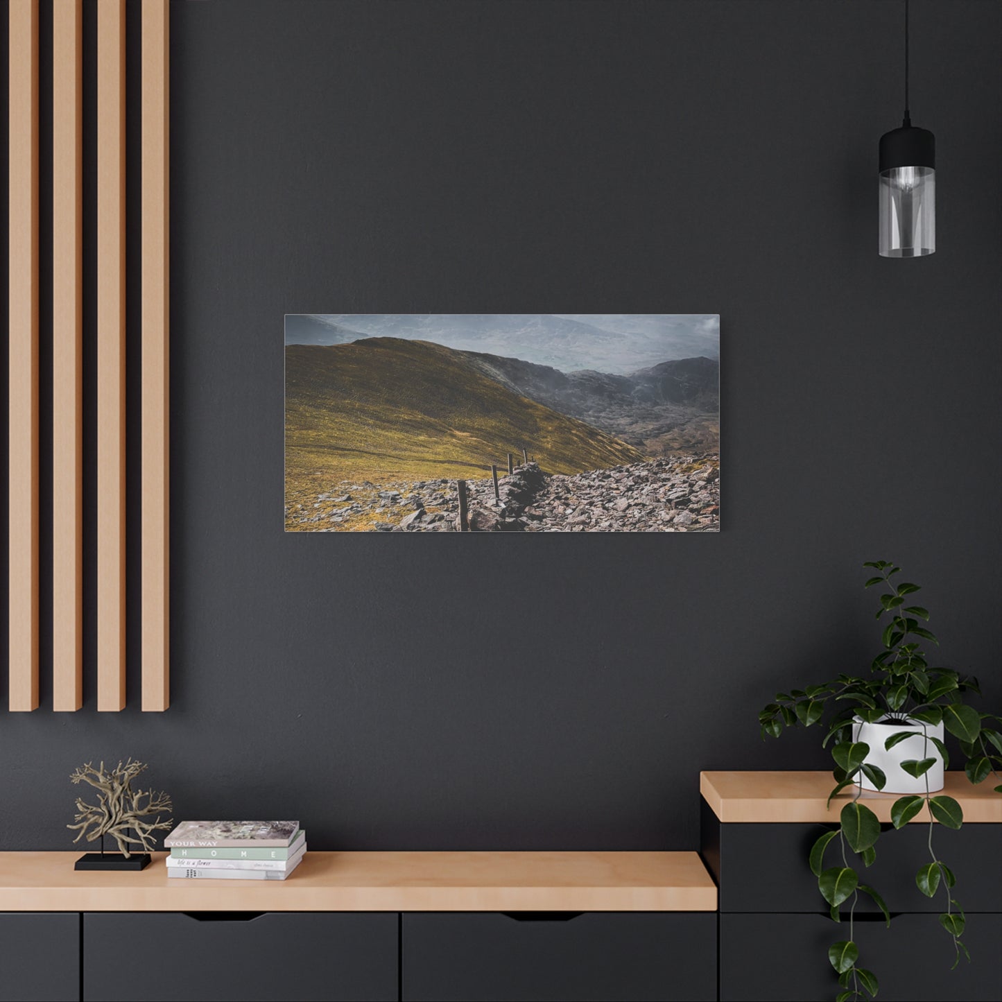 Wall in Mountains Matte Canvas, Stretched, 1.25"