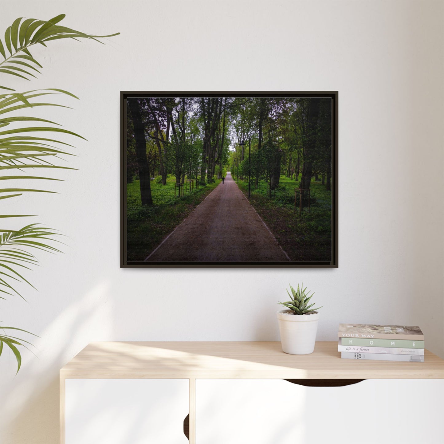 Zagares Park Matte Canvas, Framed (Multi-color)