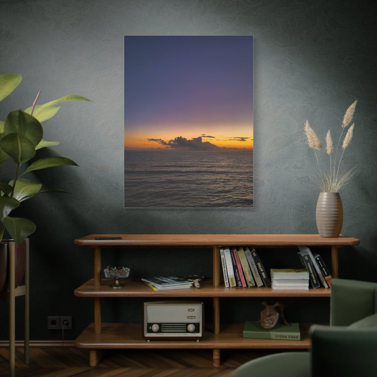 Sunset in Ocean 2 Matte Canvas, Stretched, 1.25"