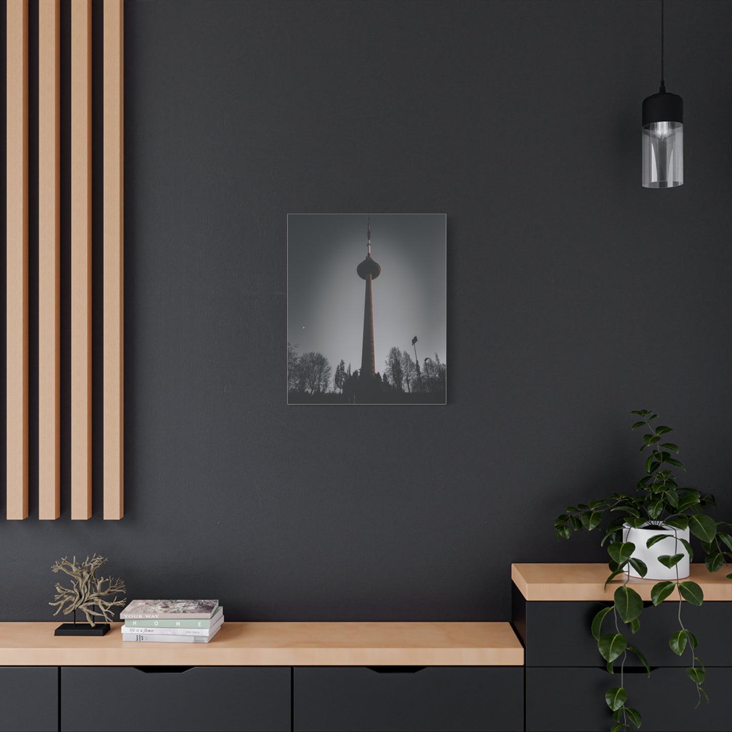 Vilnius TV Tower Matte Canvas, Stretched, 1.25"