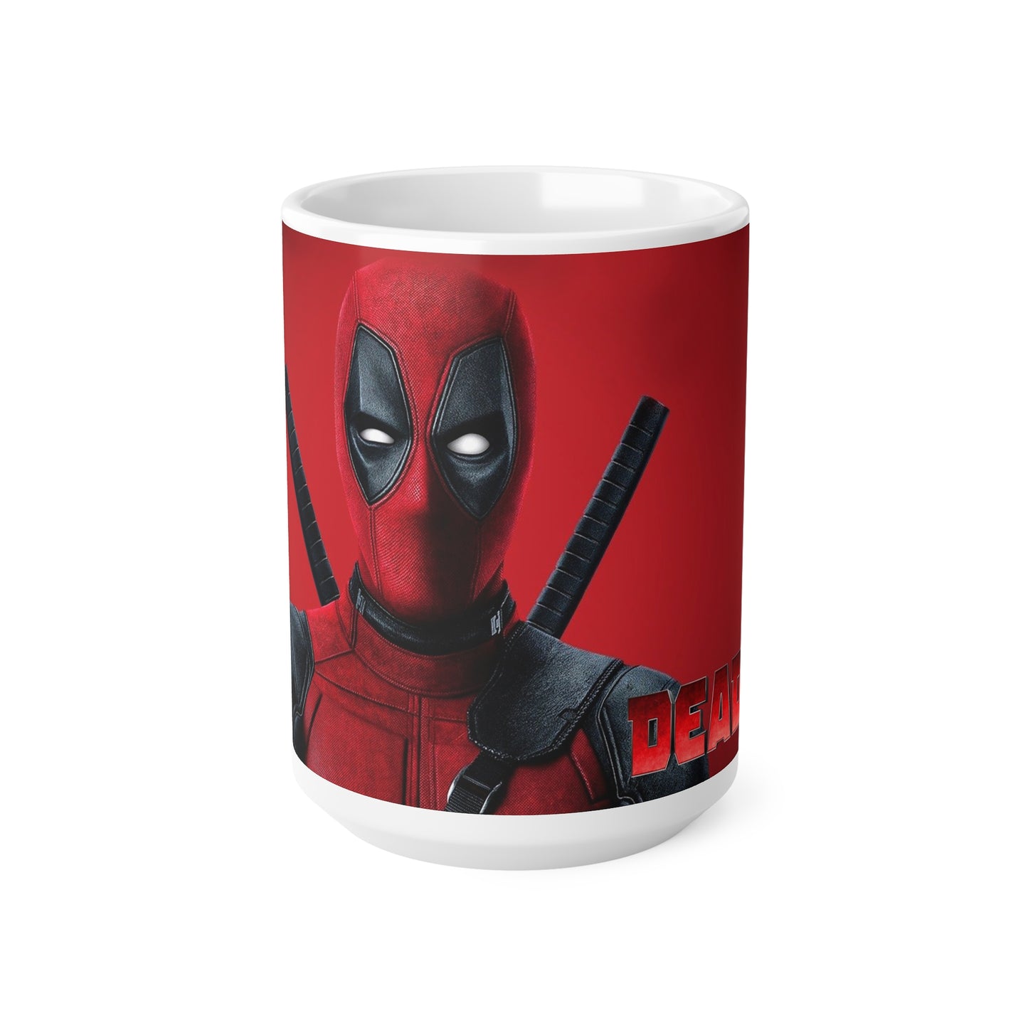 Deadpool Ceramic Coffee Mug - Fun Superhero Design, 11oz & 15oz