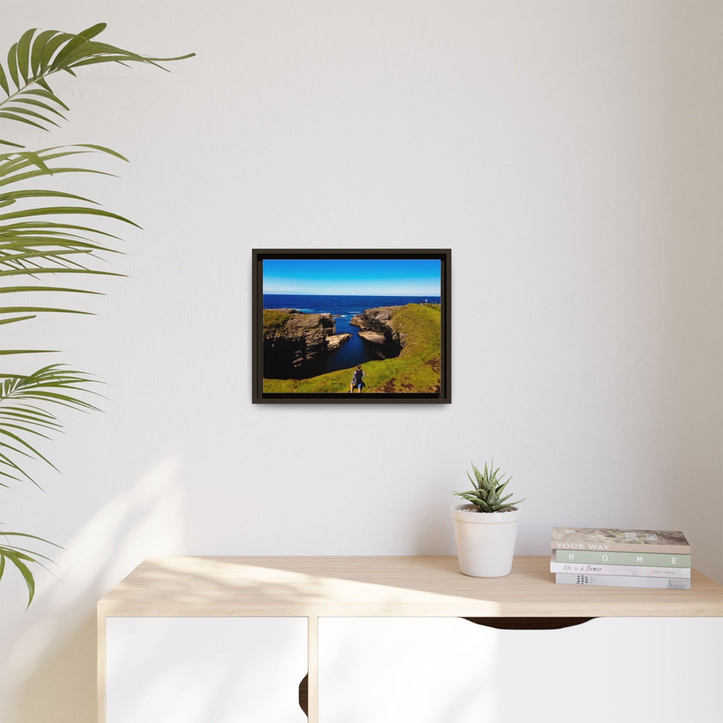 Cliffs Matte Canvas, Framed (Multi-color)