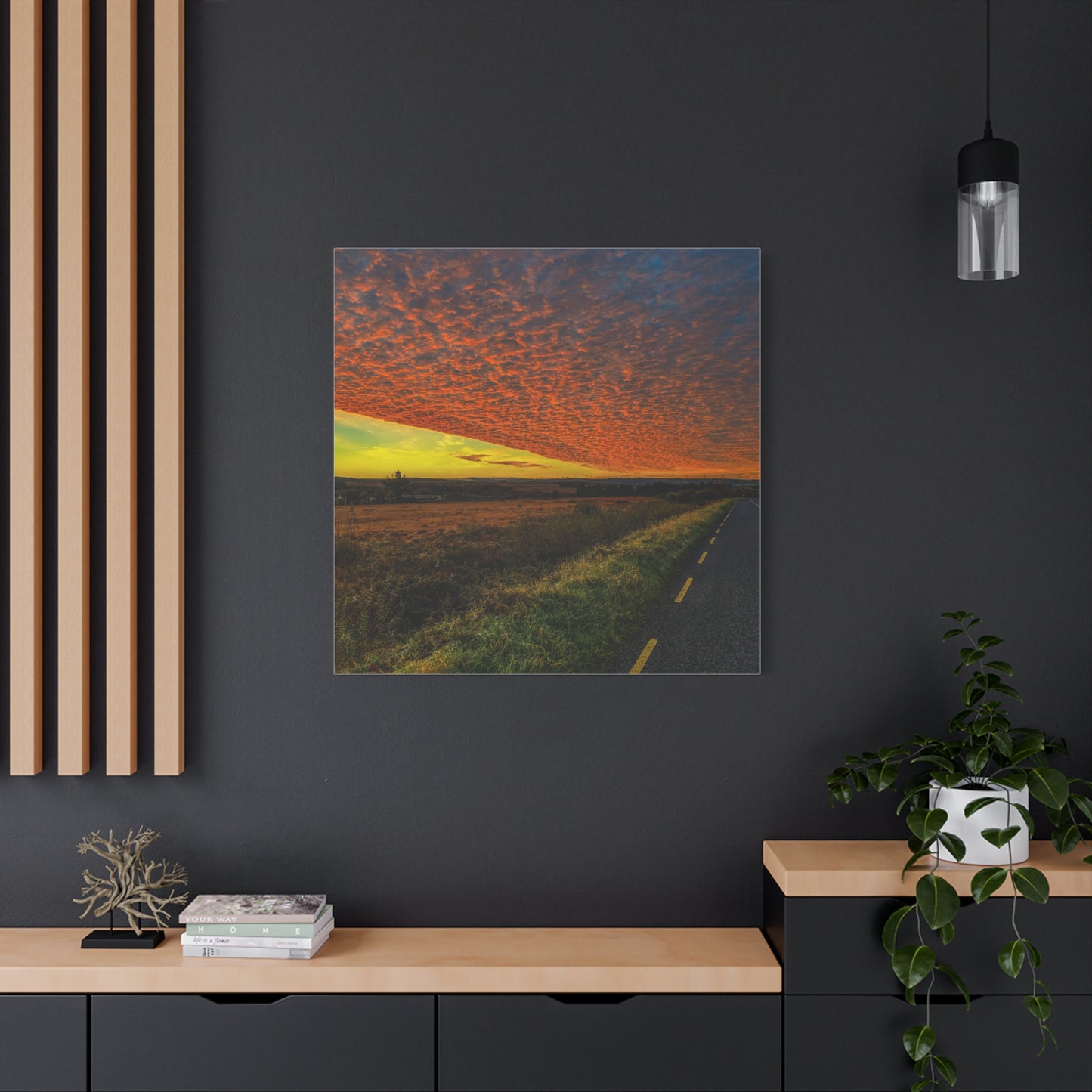 Cloudy Sunset Matte Canvas, Stretched, 1.25"