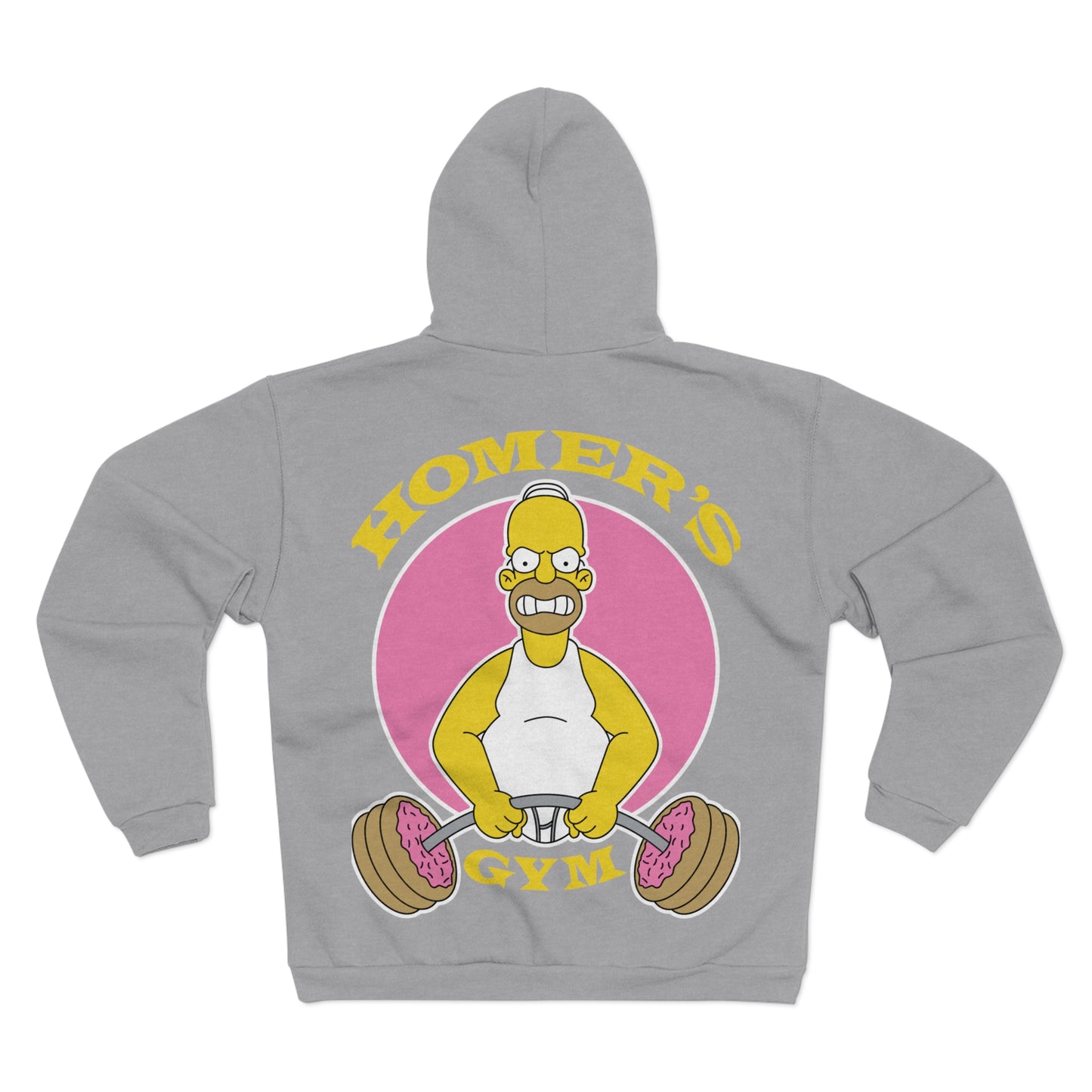 Homer's Gym Unisex Hooded Zip Sweatshirt - Fun Fitness Apparel