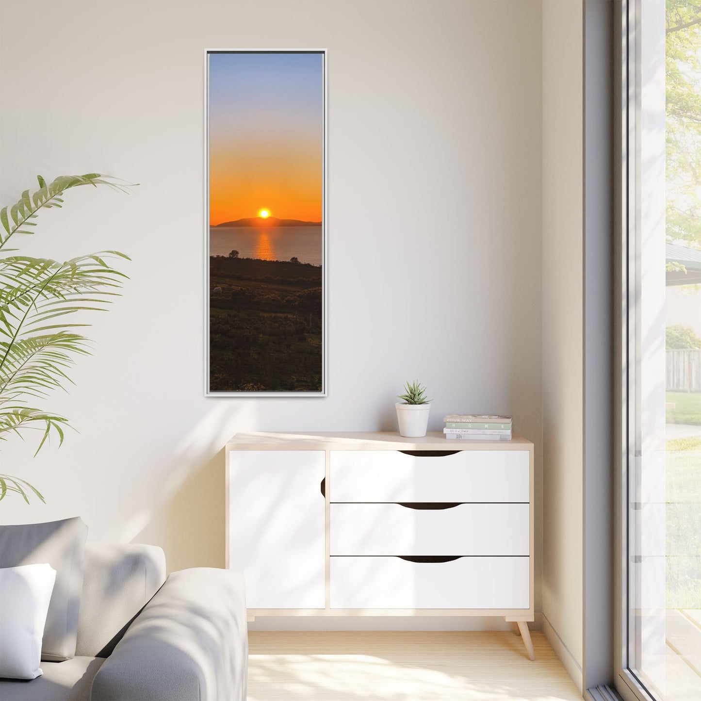 Sunset Ring Of Kerry Matte Canvas, Framed (Multi-color)