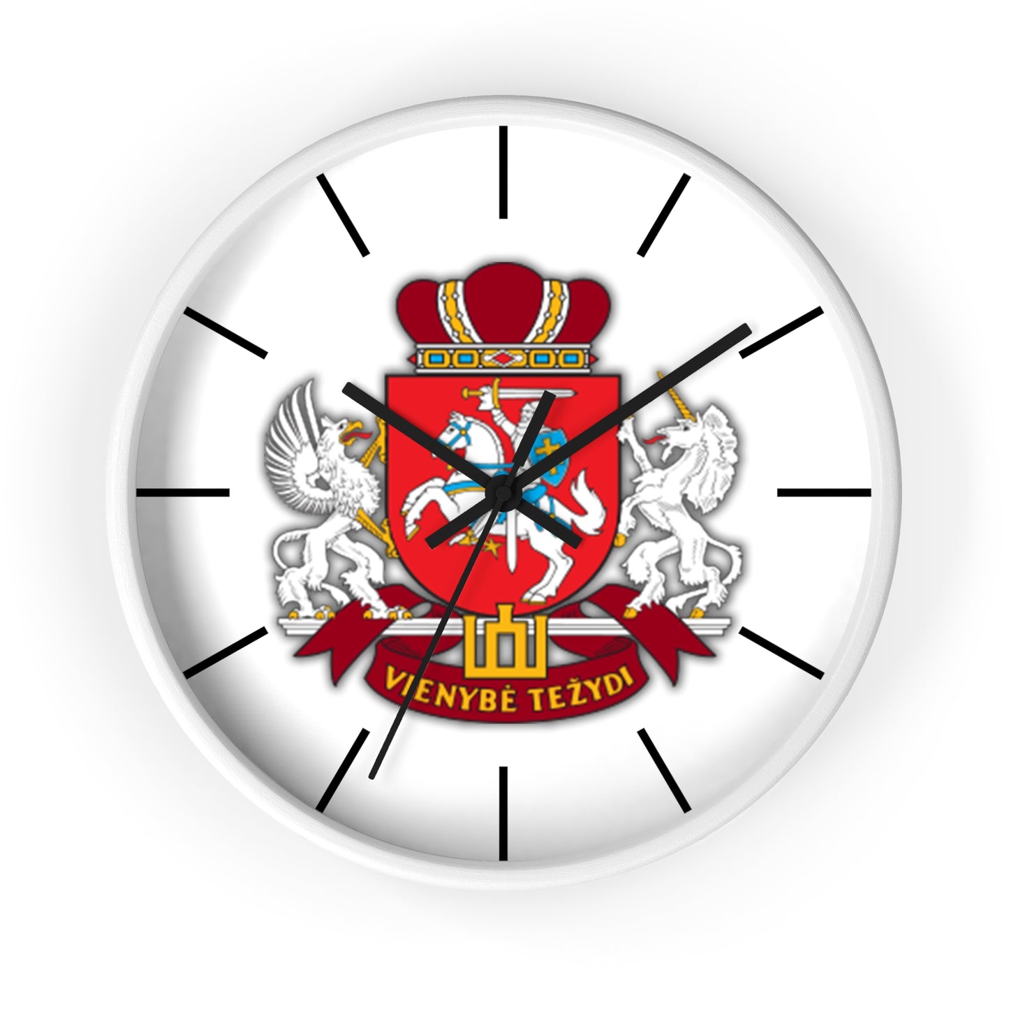 Venybe Tezydi Wall Clock - Unique Heraldic Design for Home Decor