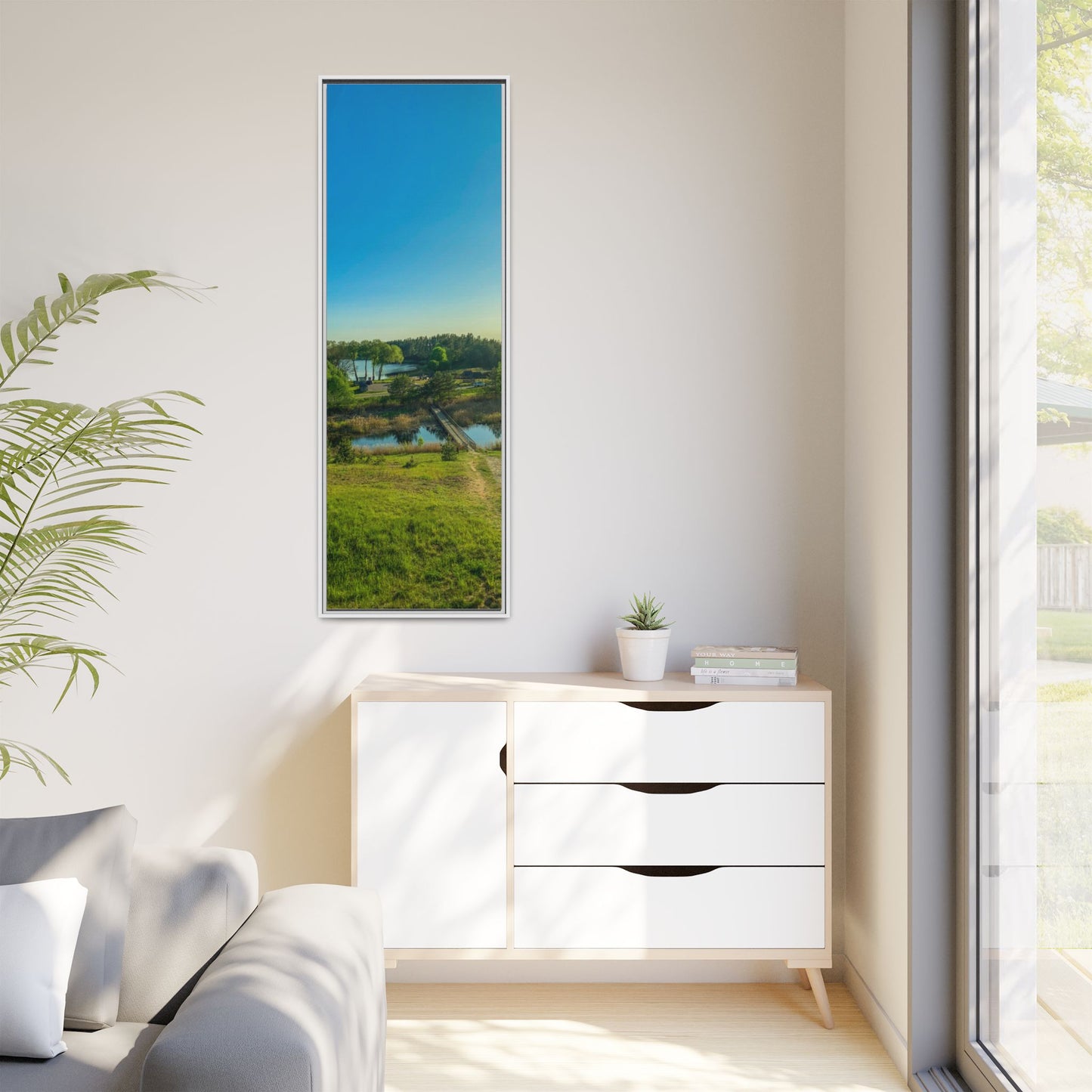 Zageres Lake Matte Canvas, Framed (Multi-color)