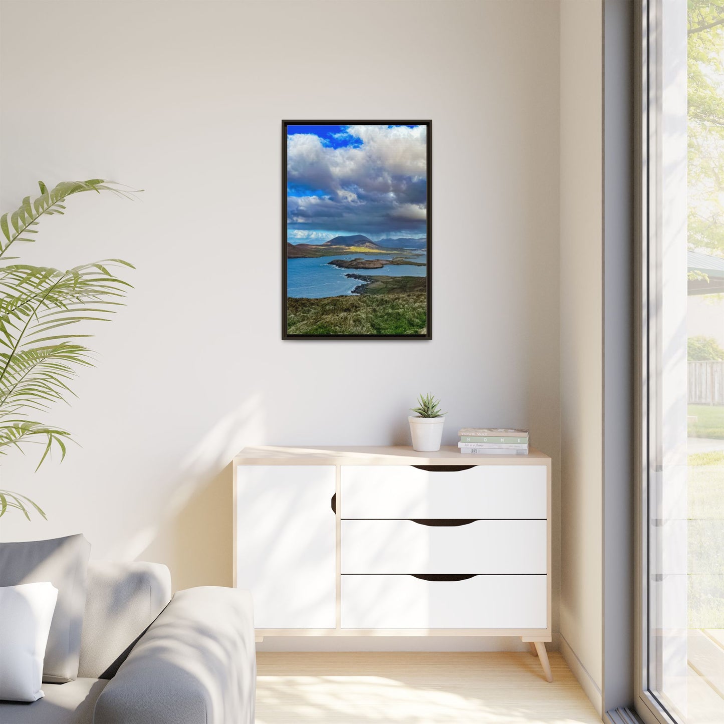 Unknown Mountain Matte Canvas, Framed (Multi-color)