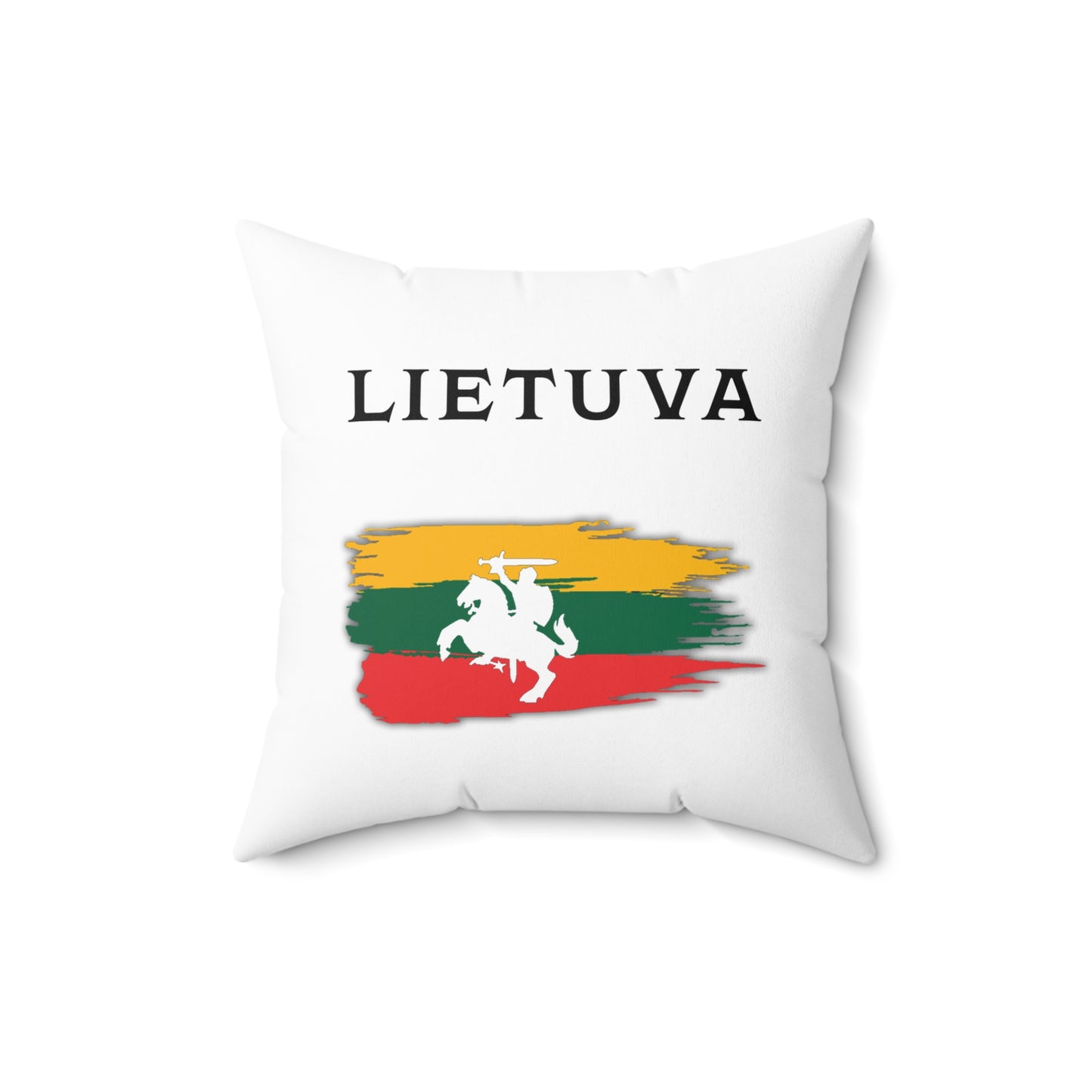 Lietuva & Flag Square Pillow – Cozy Home Decor for Lithuanian Pride