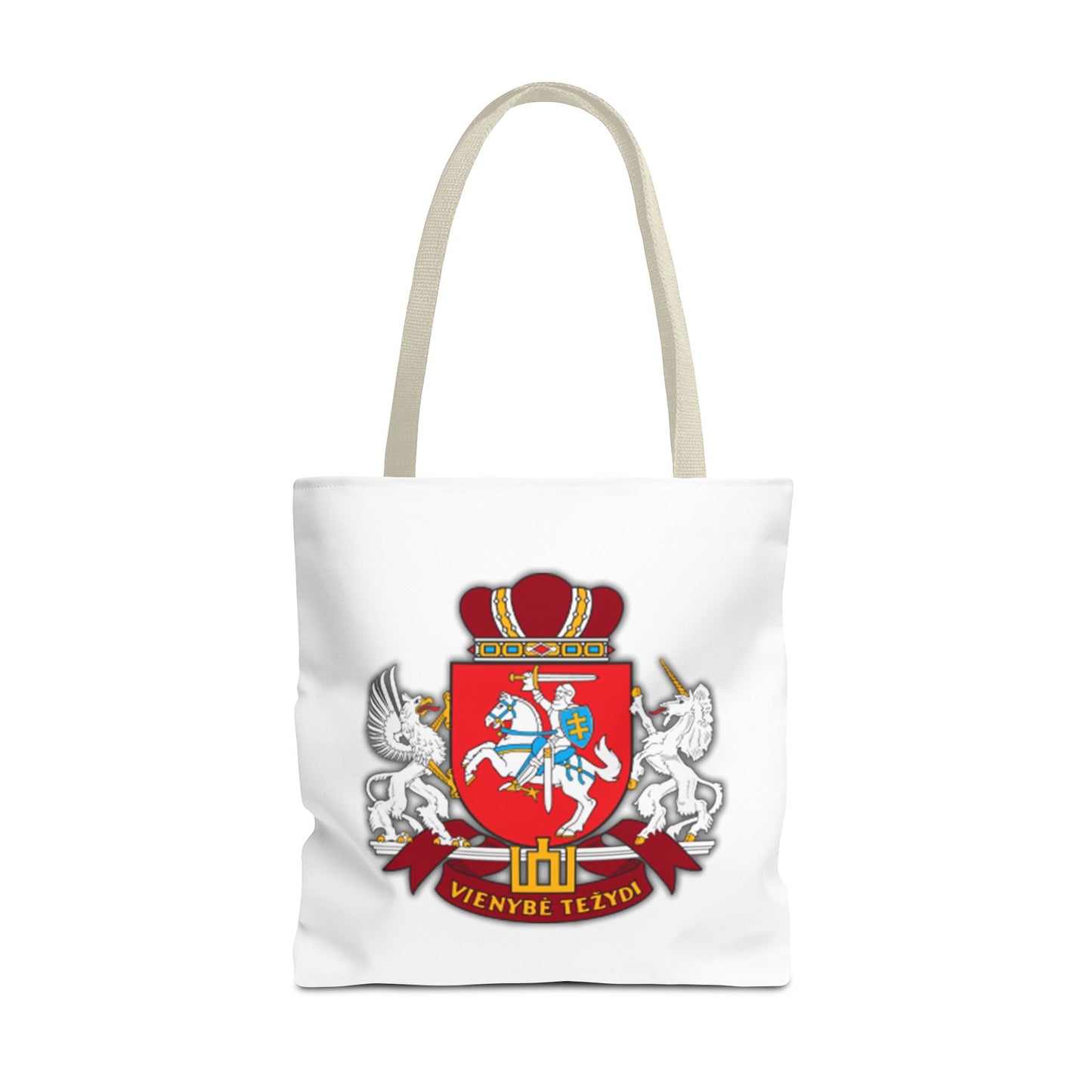 Heraldic Lithuania Crest Tote Bag - Stylish and Reusable for Everyday Use