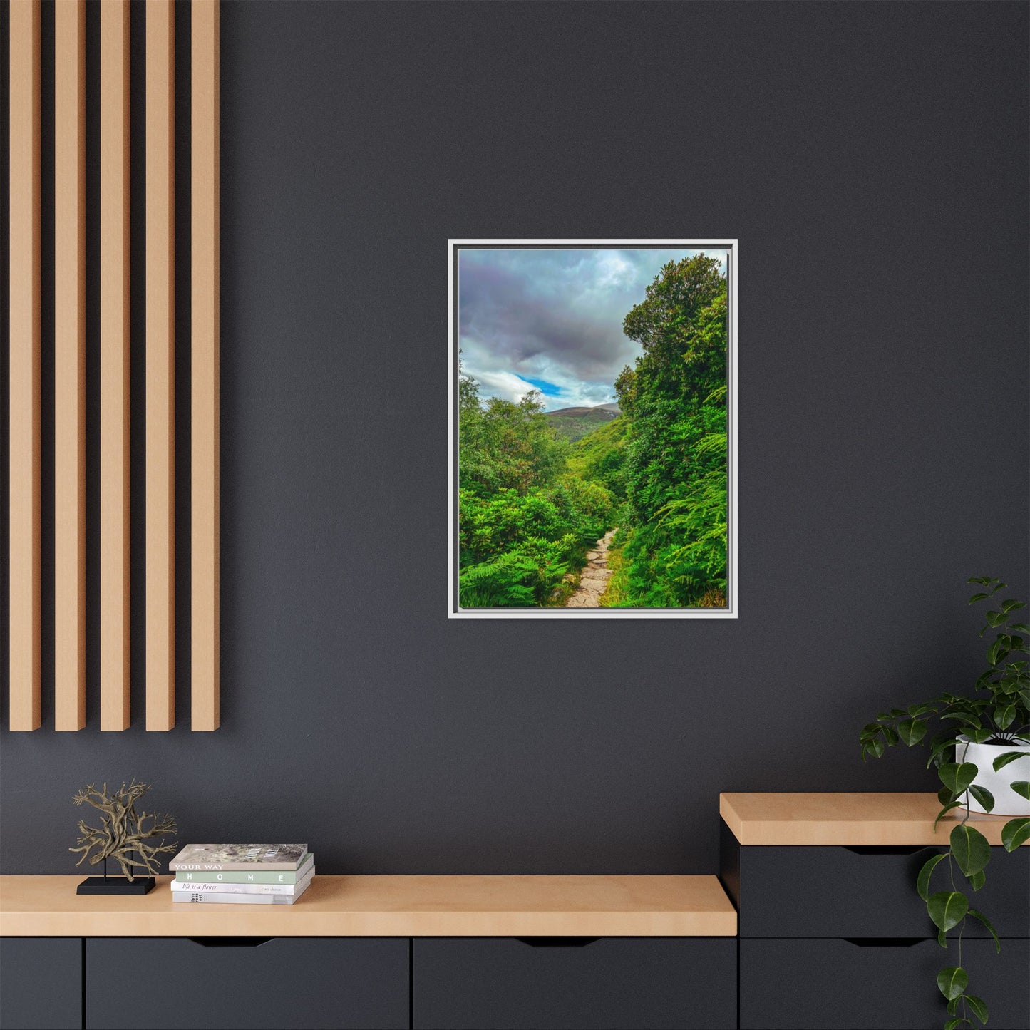 Torc Trail Matte Canvas, Framed (Multi-color)