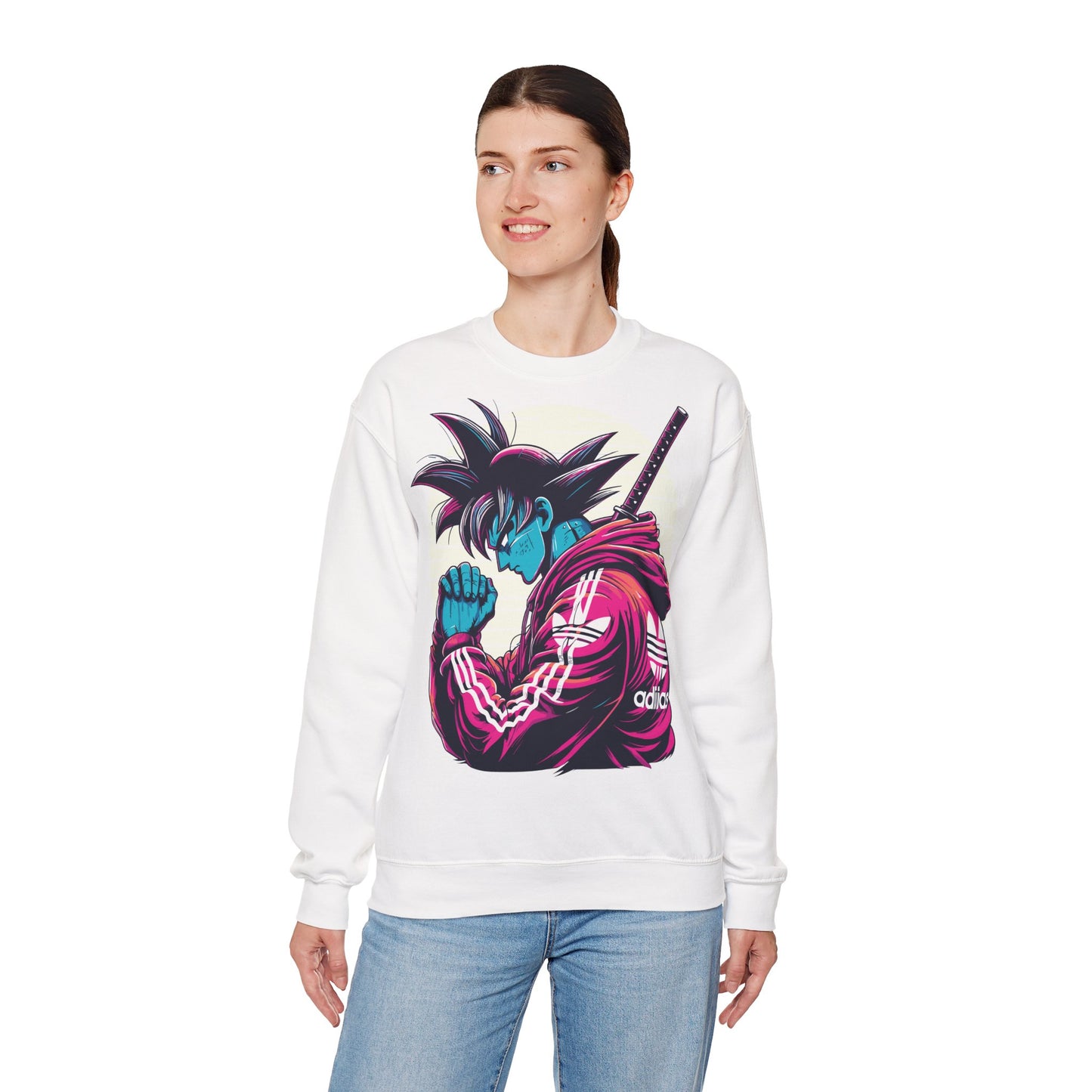 Anime-Inspired Crewneck Sweatshirt - Trendy Dragon Graphic