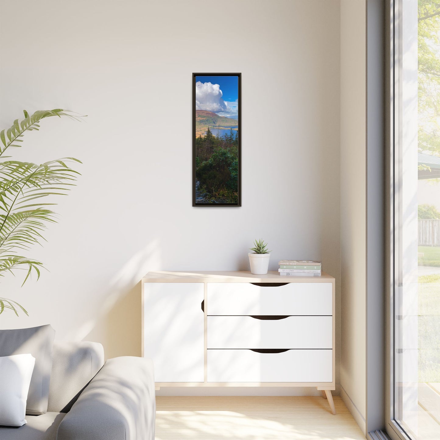 Torc Trail Stairs Matte Canvas, Framed (Multi-color)