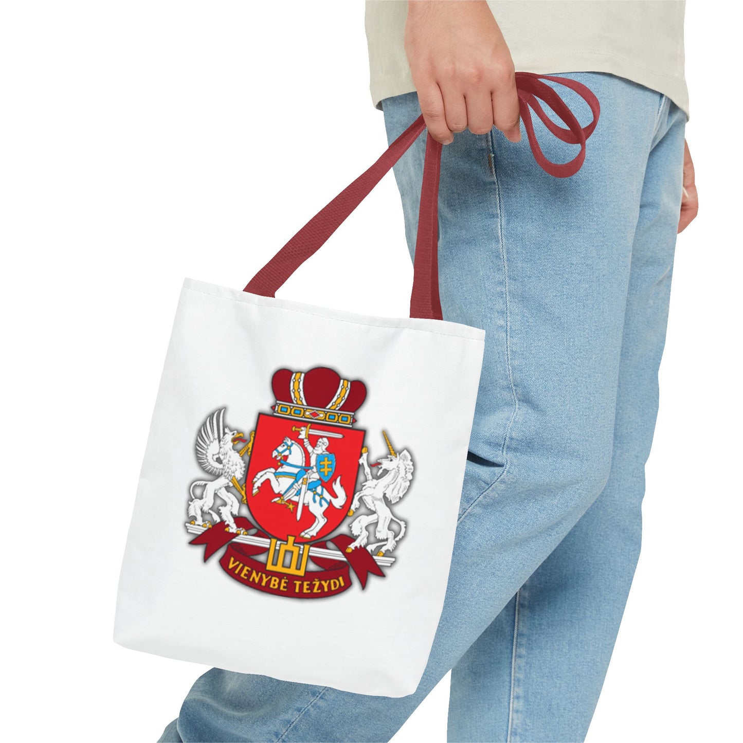 Heraldic Lithuania Crest Tote Bag - Stylish and Reusable for Everyday Use