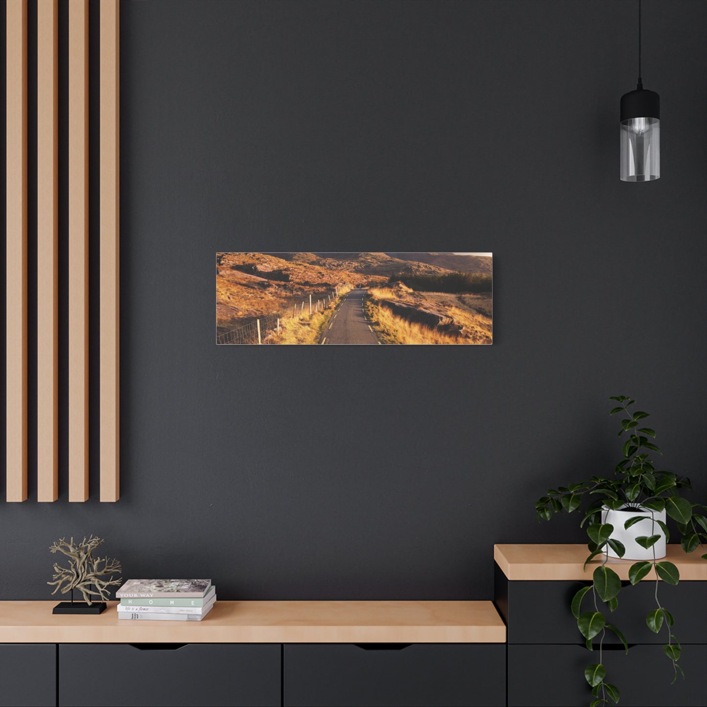 Sunset Road Matte Canvas, Stretched, 1.25"