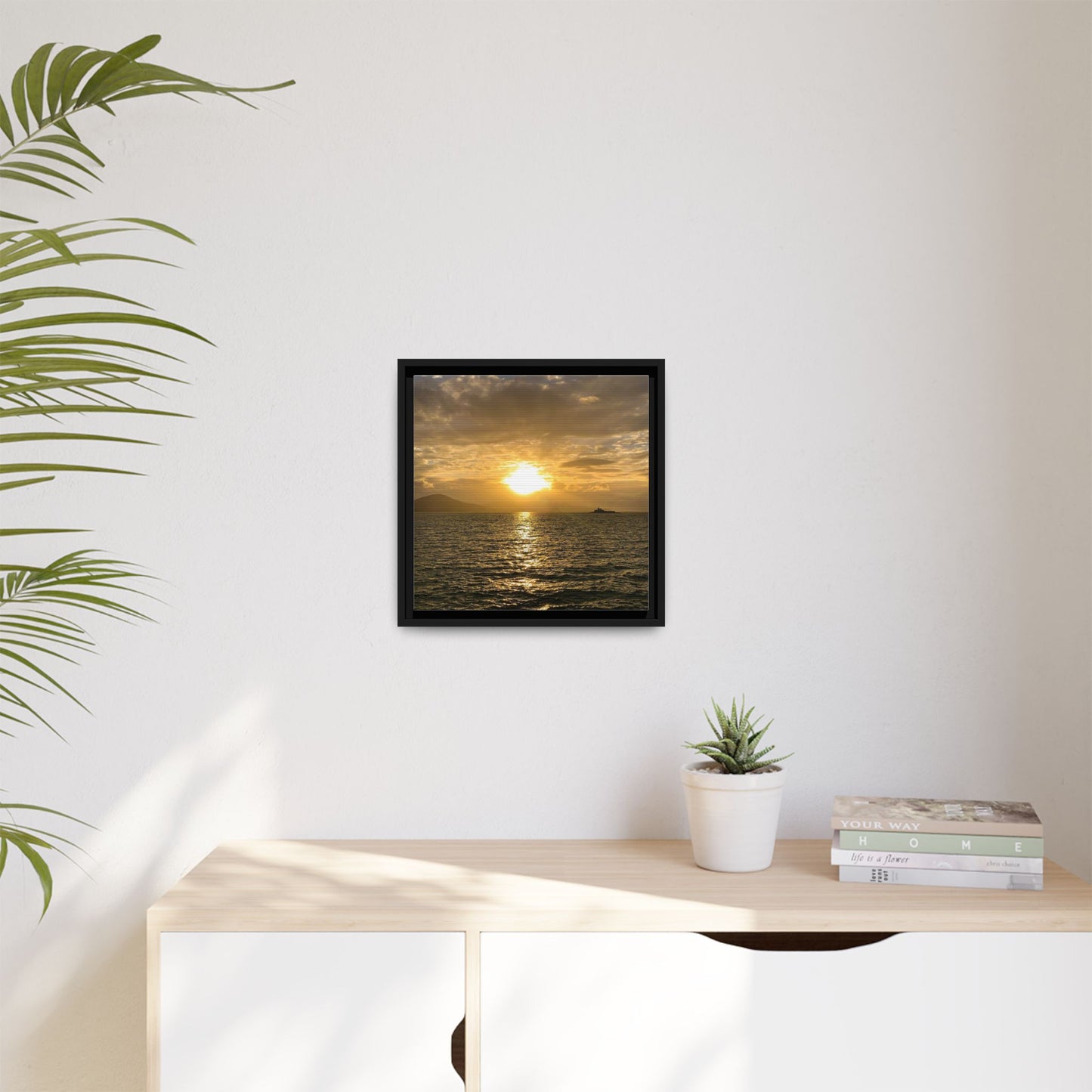 Sunset in Fenit Matte Canvas, Framed (Multi-color)