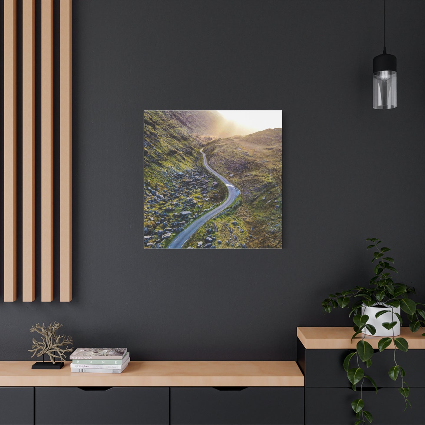 Valley Road Matte Canvas, Stretched, 1.25"