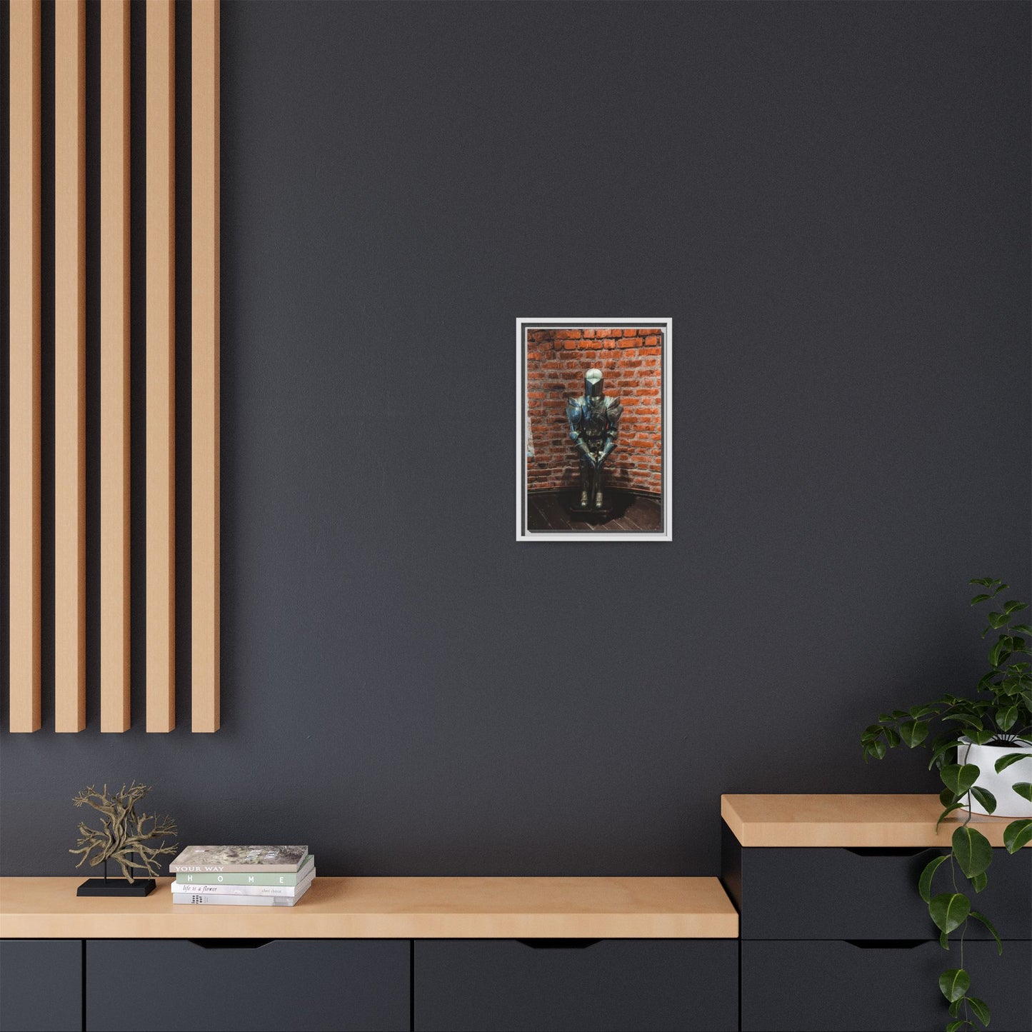 Steel Armour Medieval Age Lithuania Matte Canvas, Framed (Multi-color)