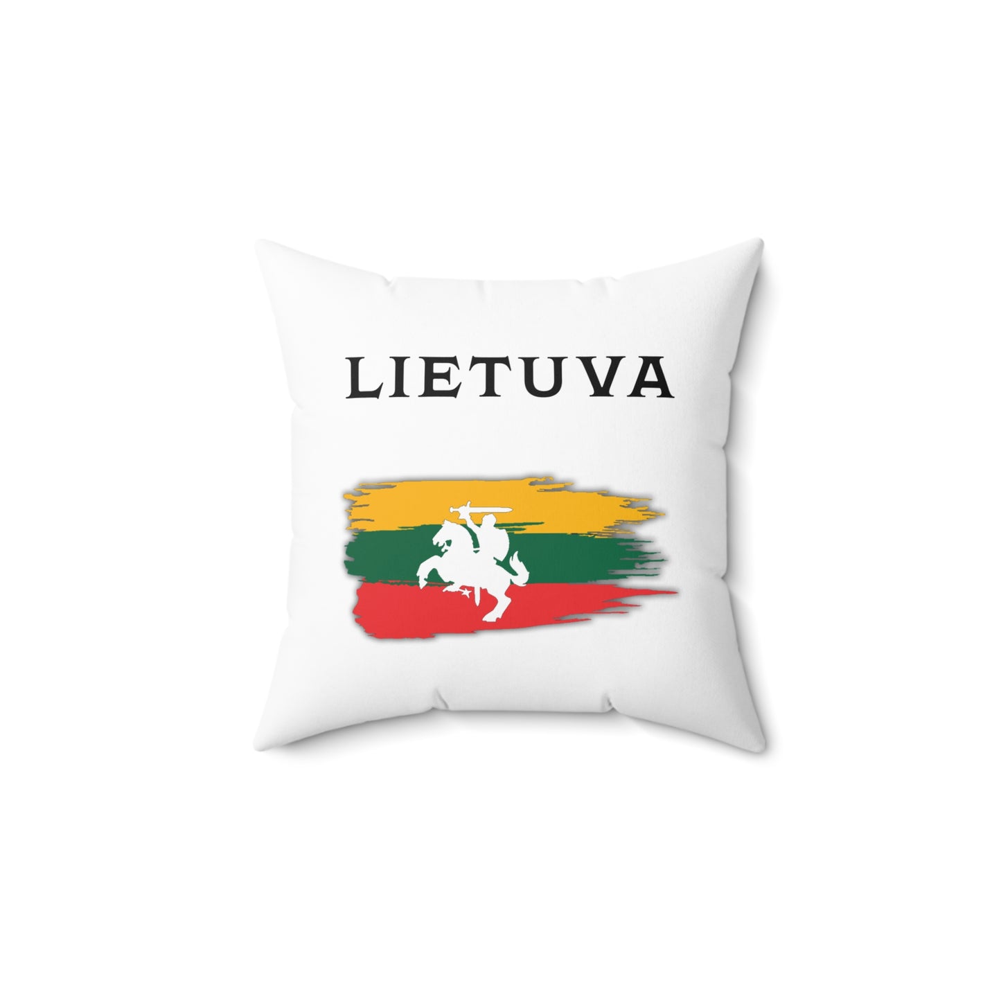 Lietuva & Flag Square Pillow – Cozy Home Decor for Lithuanian Pride