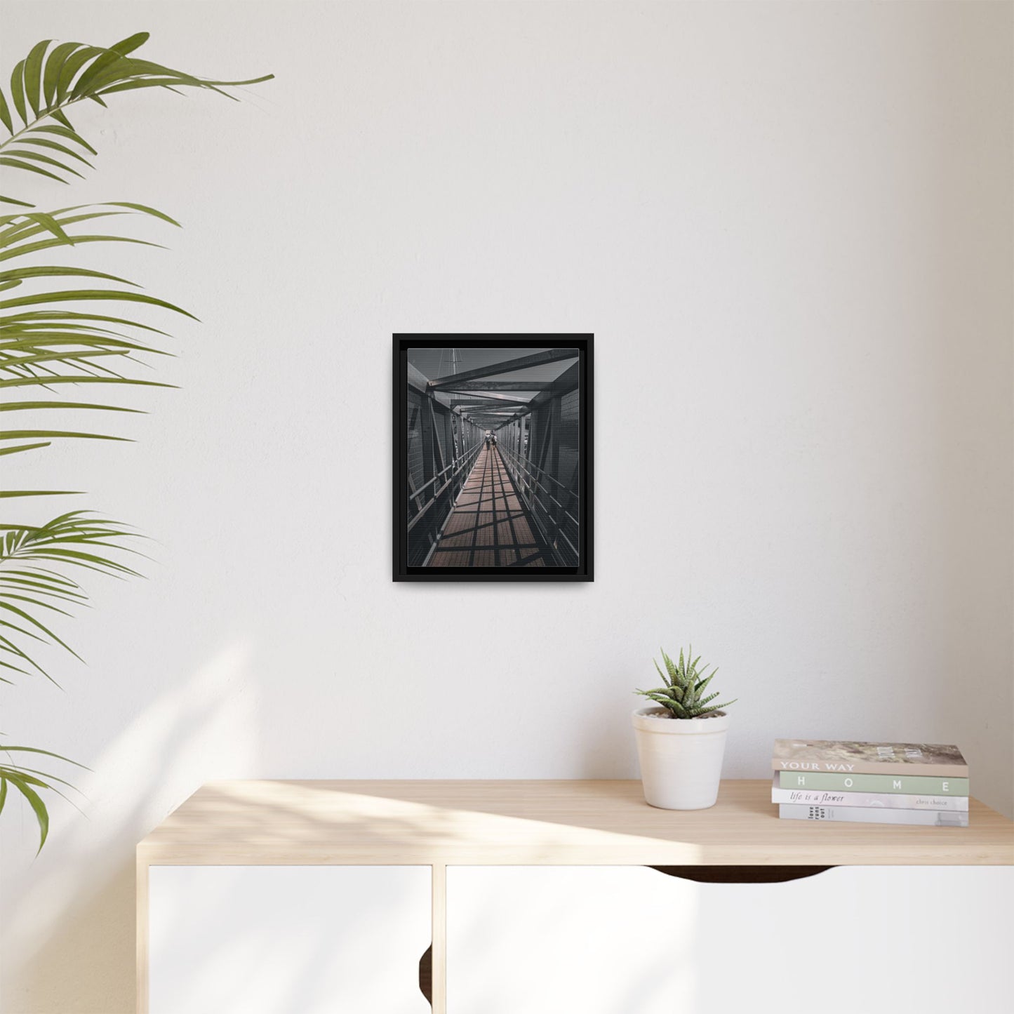 Dingle Pier Matte Canvas, Framed (Multi-color)