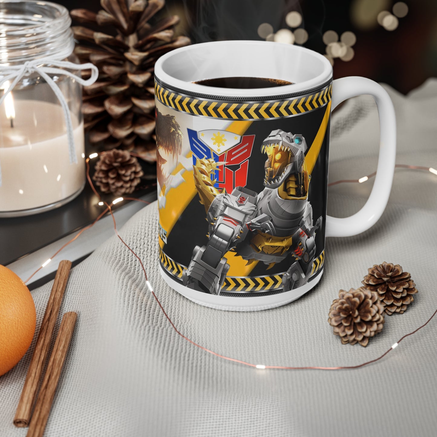 Transformers Ceramic Coffee Mug - 11oz & 15oz - Perfect Gift for Fans!