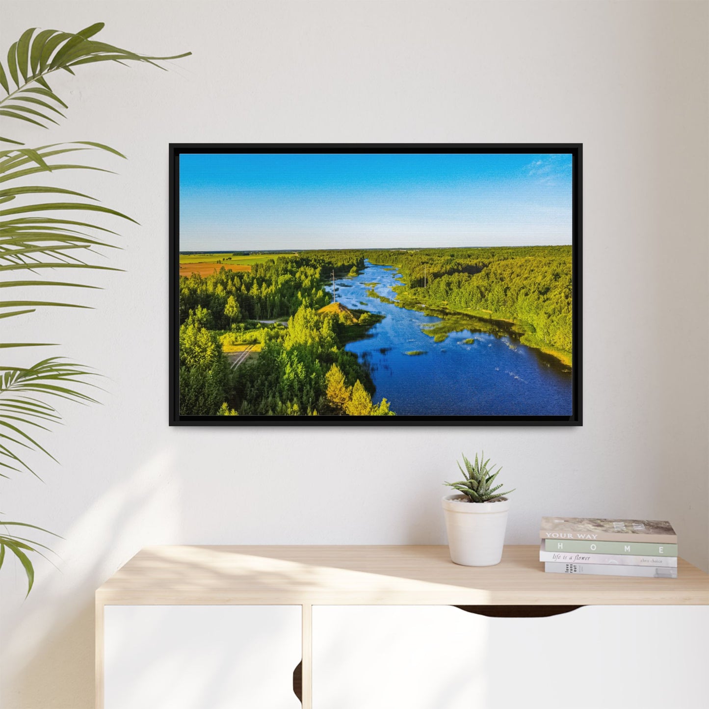 Zagares Lake Matte Canvas, Framed (Multi-color)