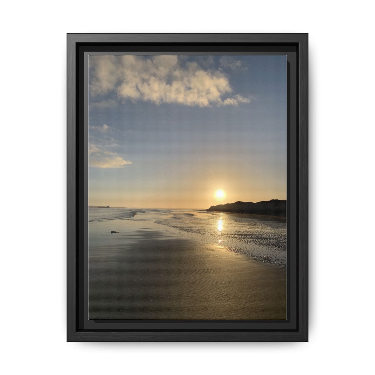 Sunset Matte Canvas, Framed (Multi-color)