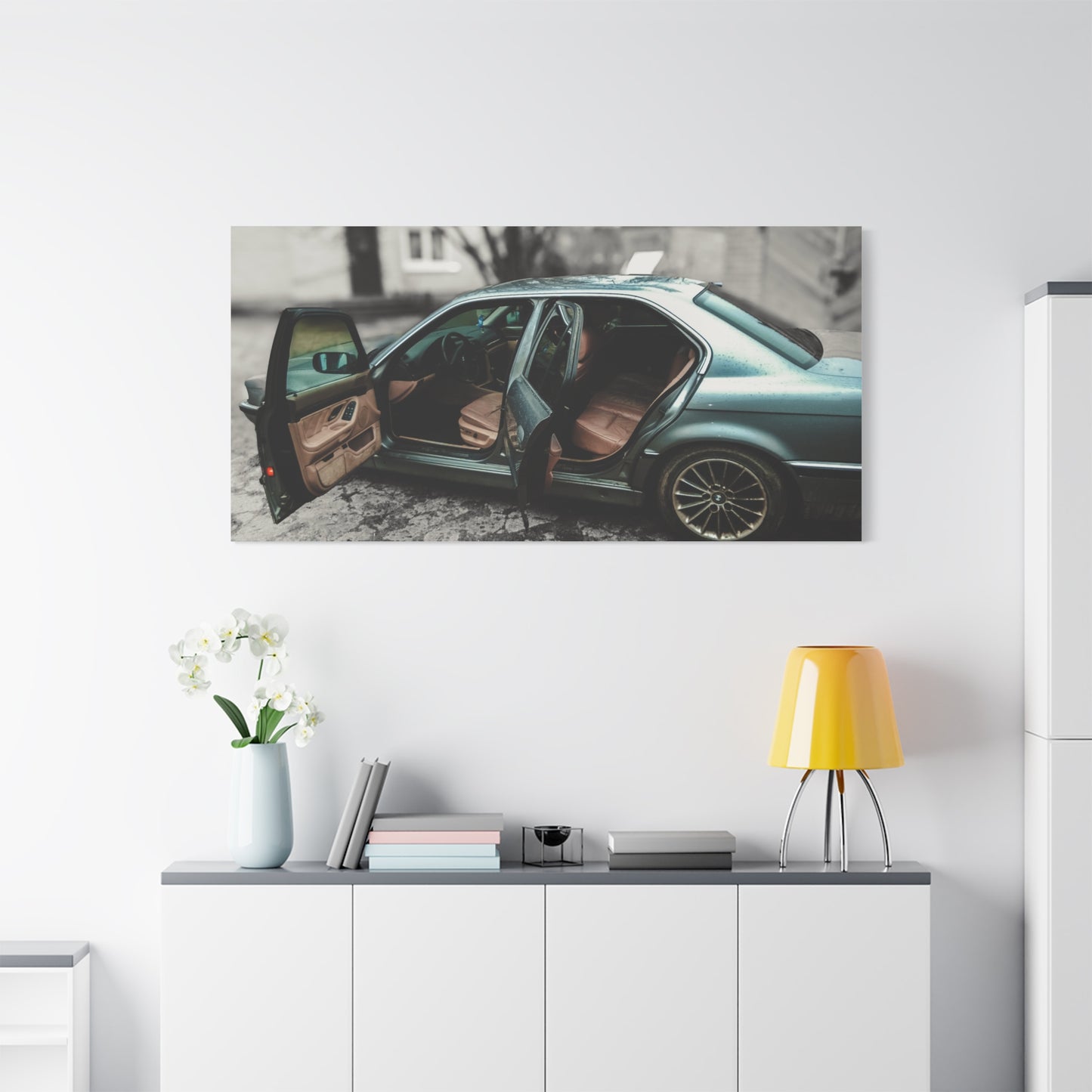 BMW 7 Matte Canvas, Stretched, 1.25"