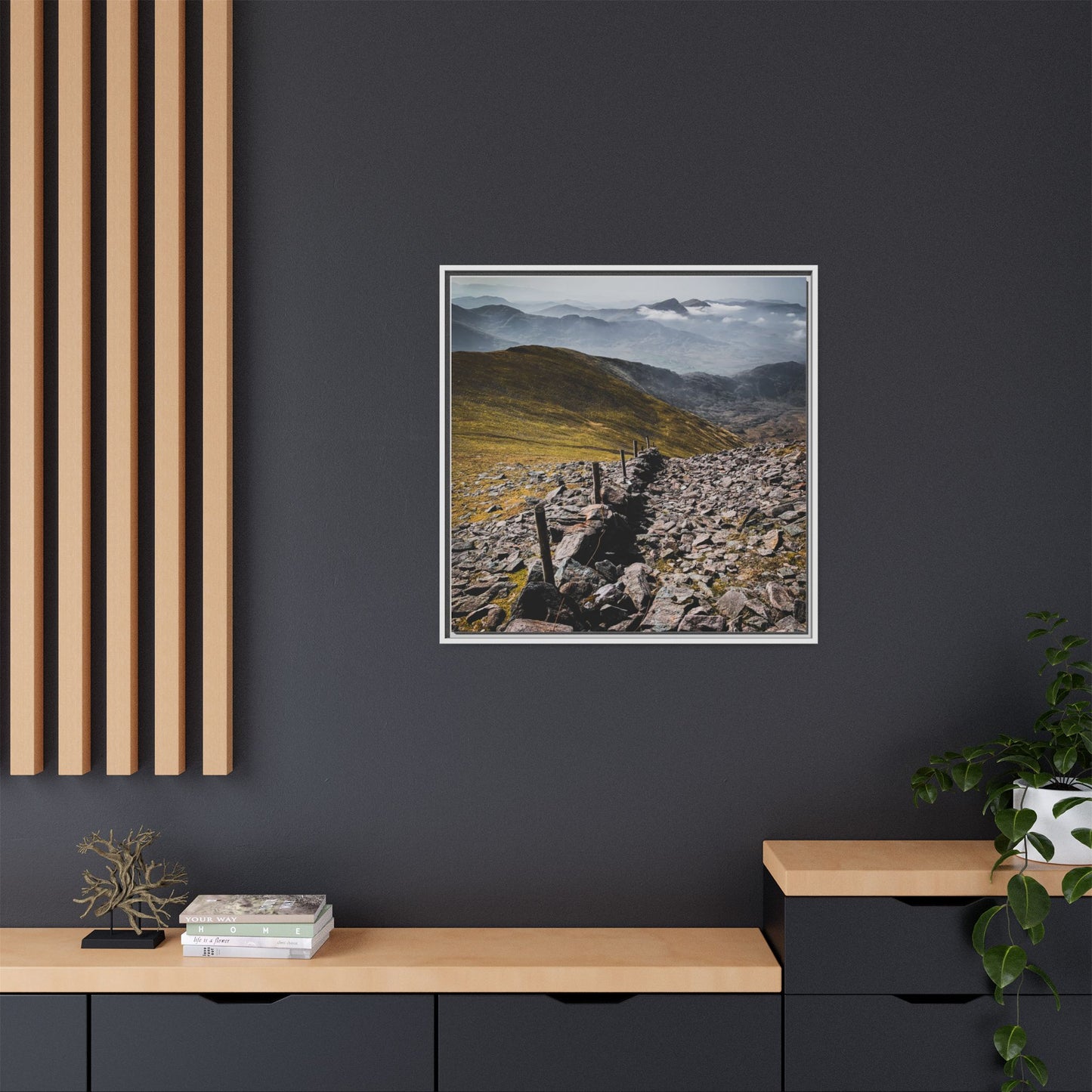 Wall Matte Canvas, Framed (Multi-color)