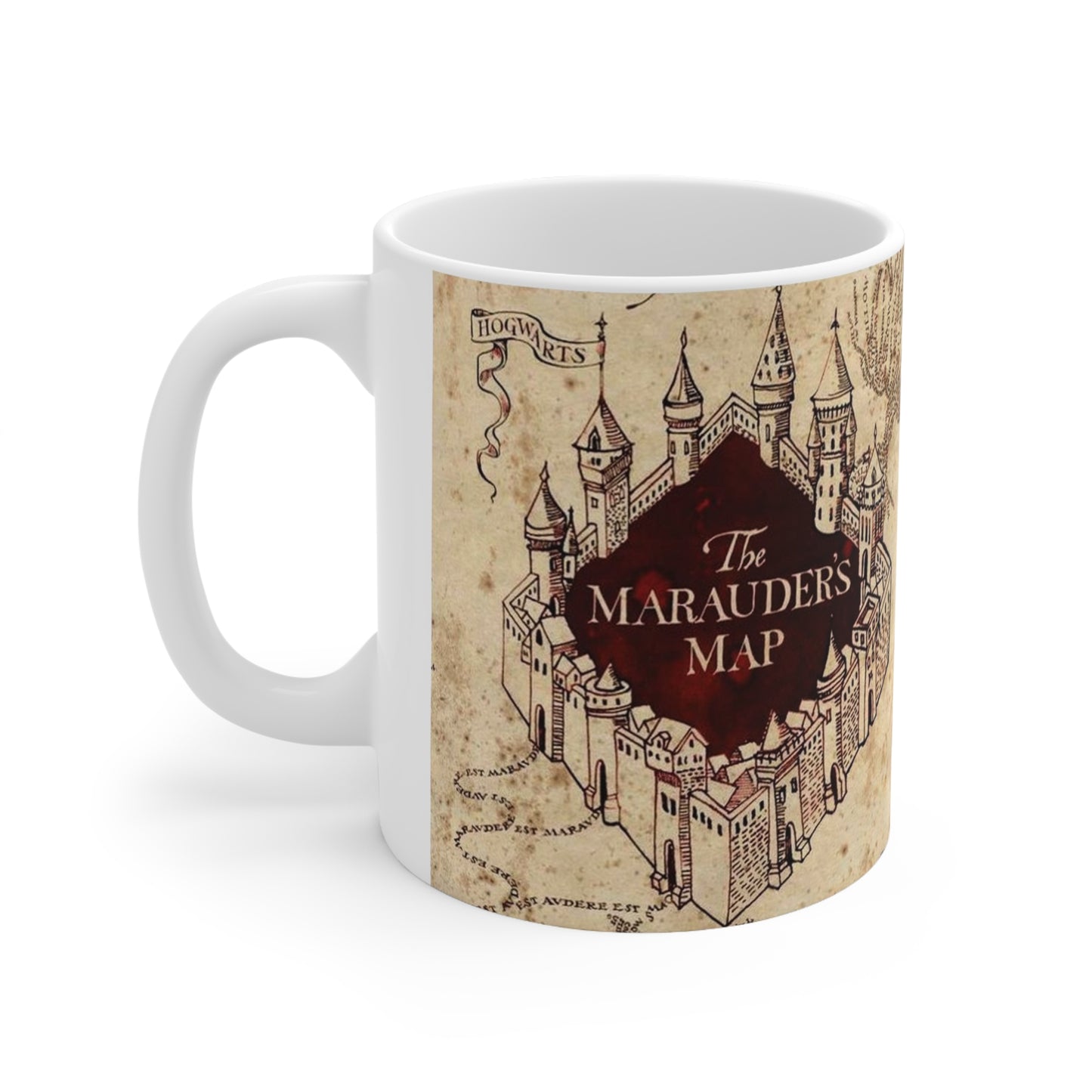The Marauder's Map Ceramic Coffee Cups - Harry Potter Themed Mugs, 11oz & 15oz