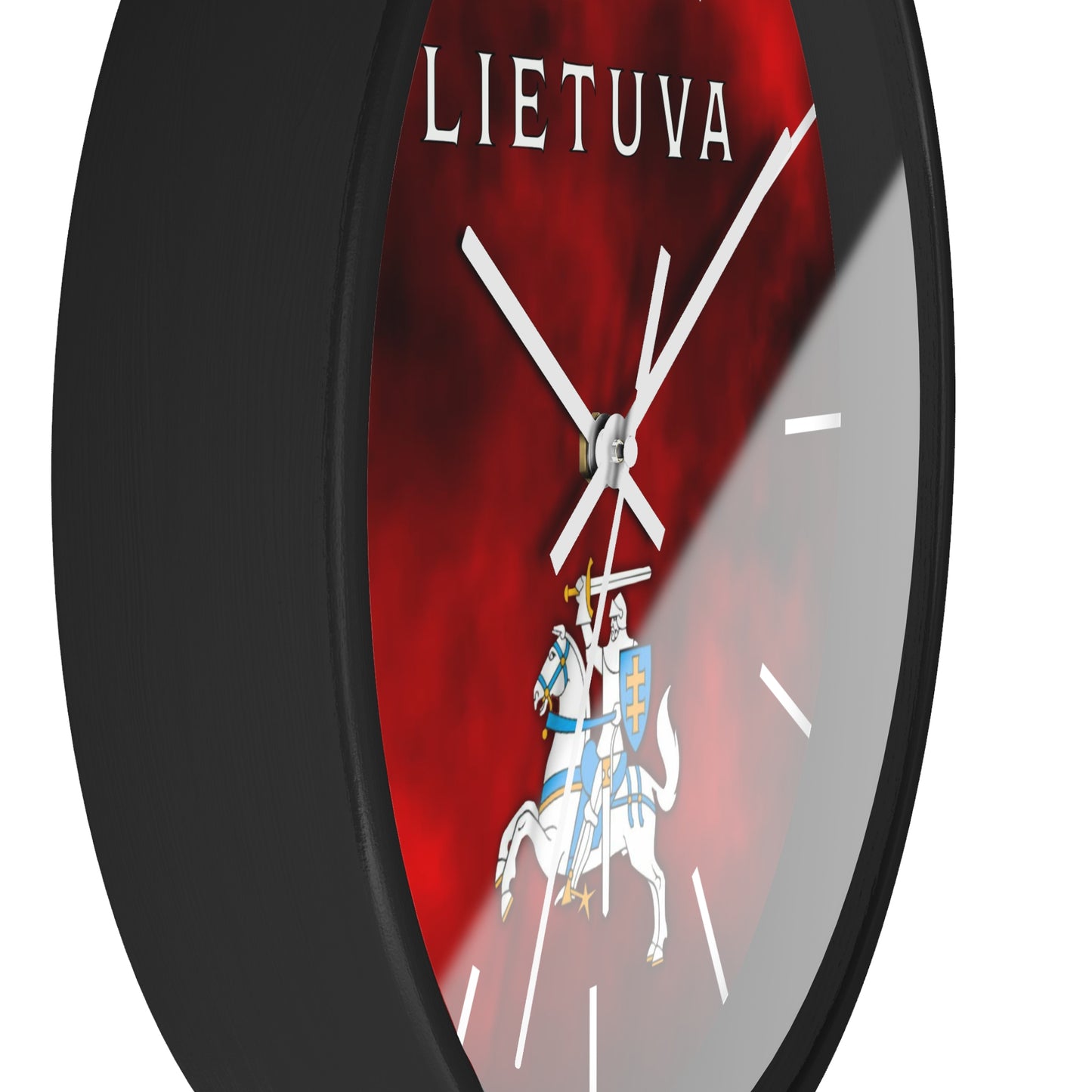 Lietuva With Vytis Themed Wall Clock – Stylish Decor for Lithuanian Pride