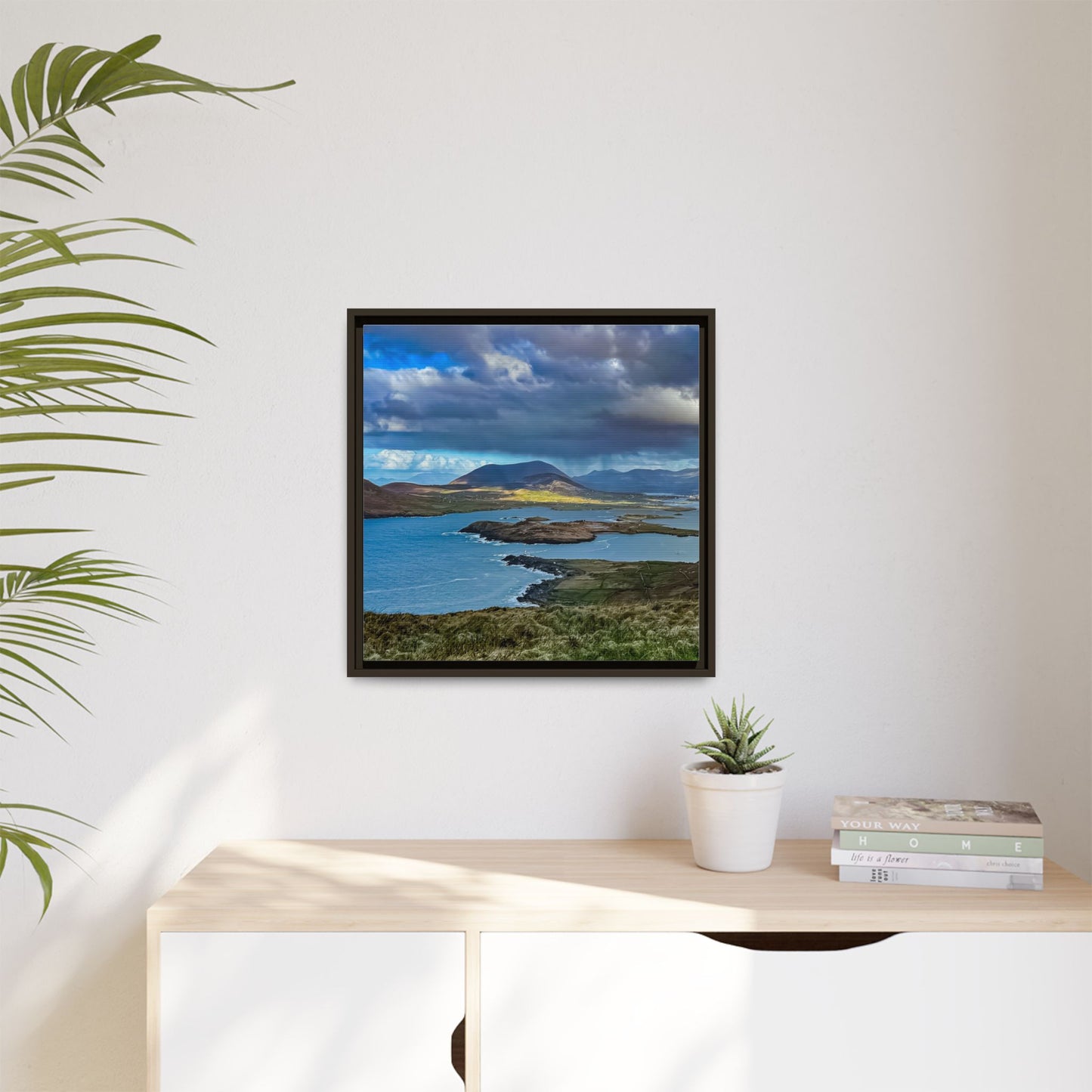Unknown Mountain Matte Canvas, Framed (Multi-color)